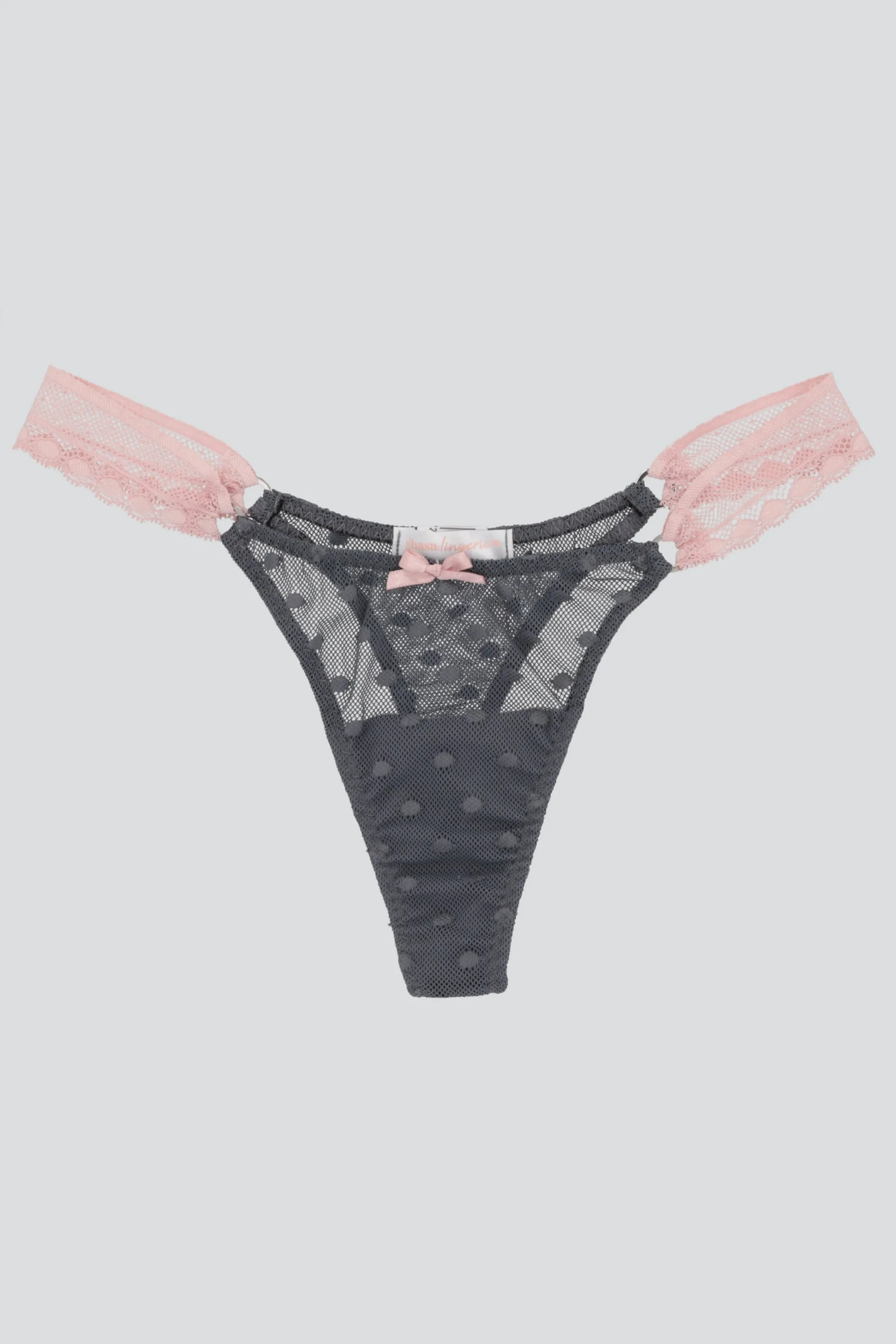 Tanga mesh aros encaje lateral sold by Shasa