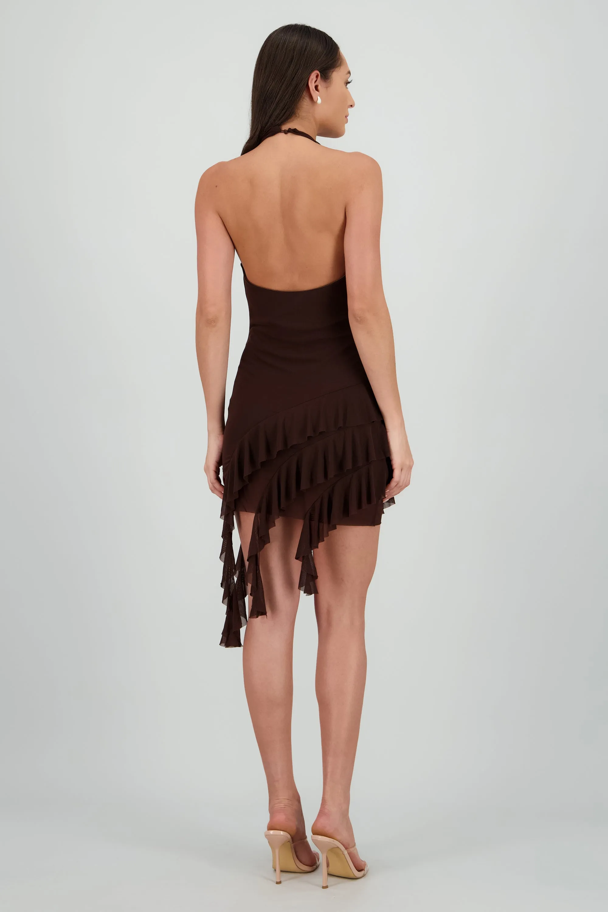 Vstido mesh liso halter sold by Shasa product image thumbnail 4