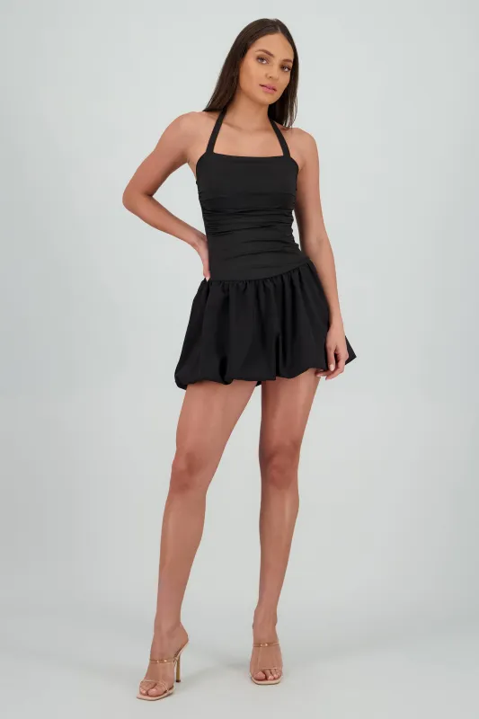 Vestido mini det drapeado sold by Shasa