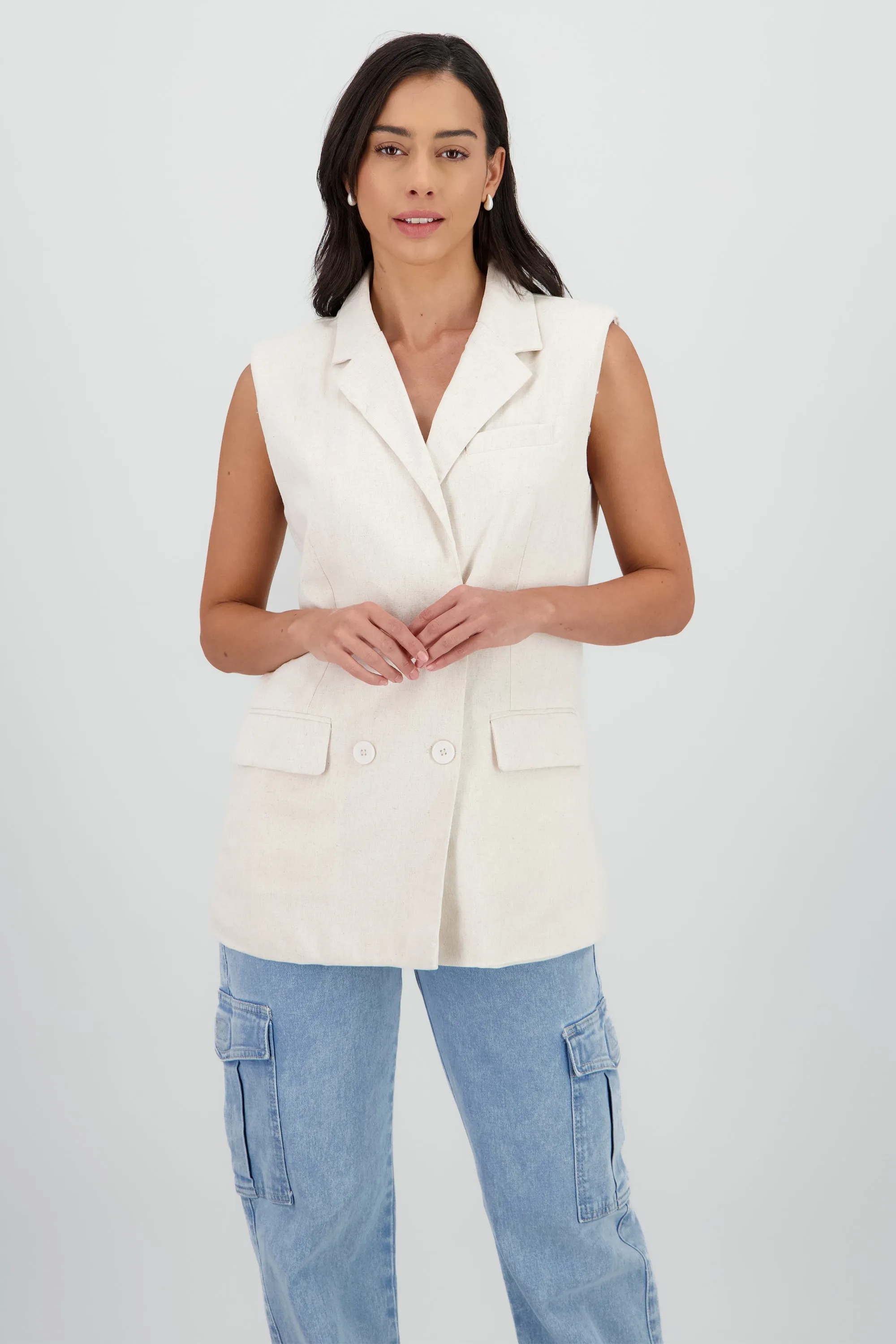 Chaleco largo lino sold by Shasa product image thumbnail 2