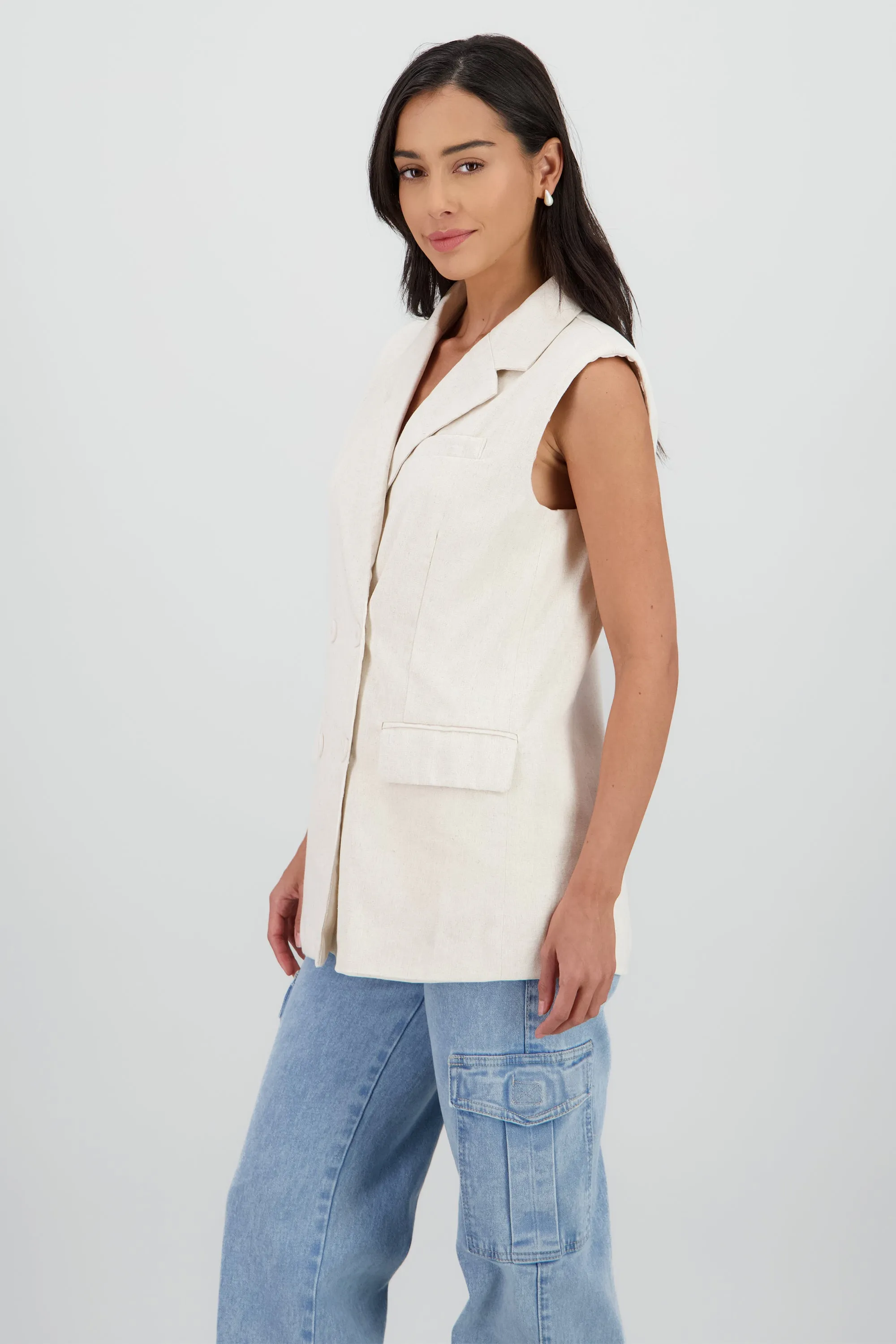 Chaleco largo lino sold by Shasa product image thumbnail 3