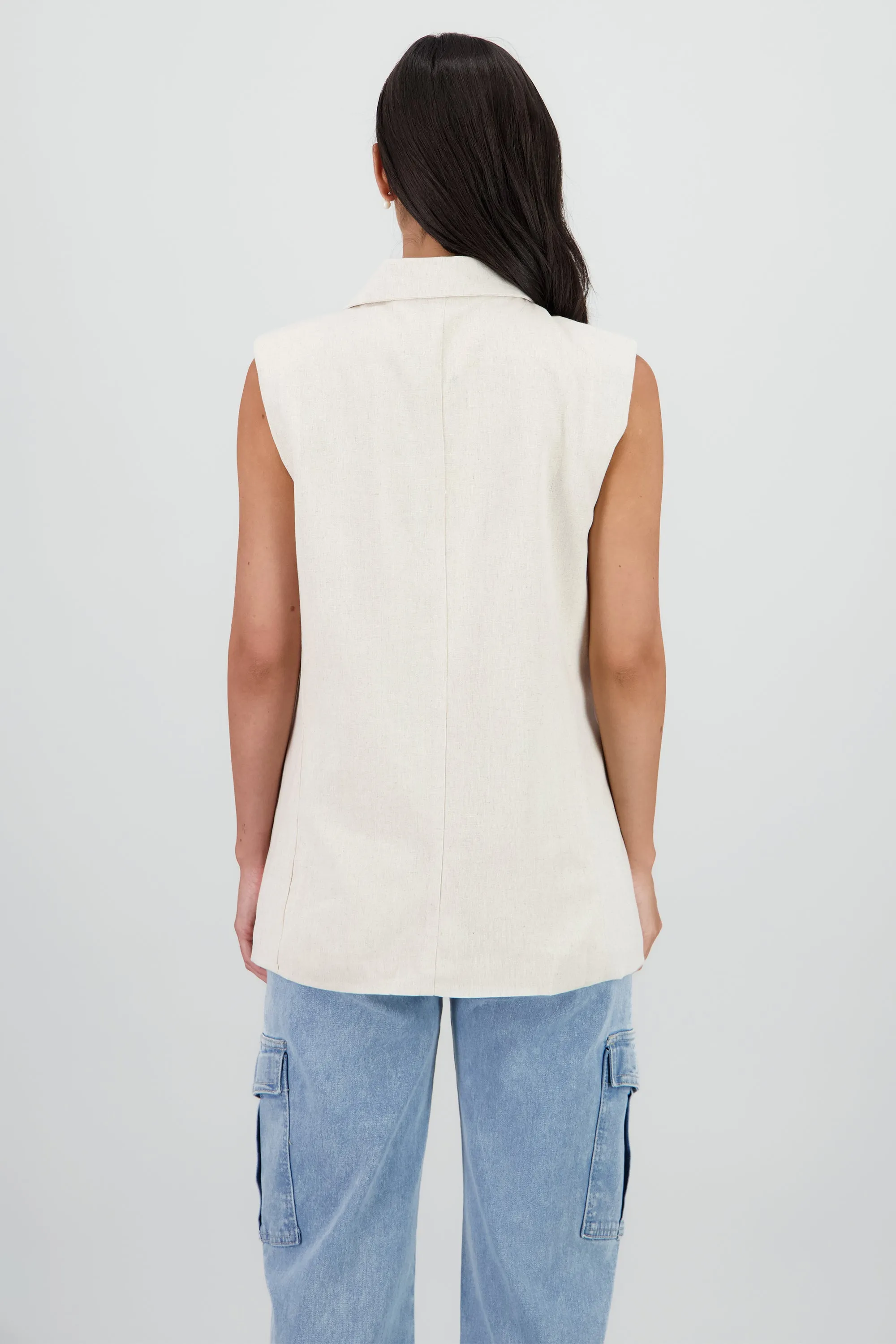 Chaleco largo lino sold by Shasa product image thumbnail 4