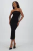 Vestido maxi strapless drapeado hypsters sold by Shasa