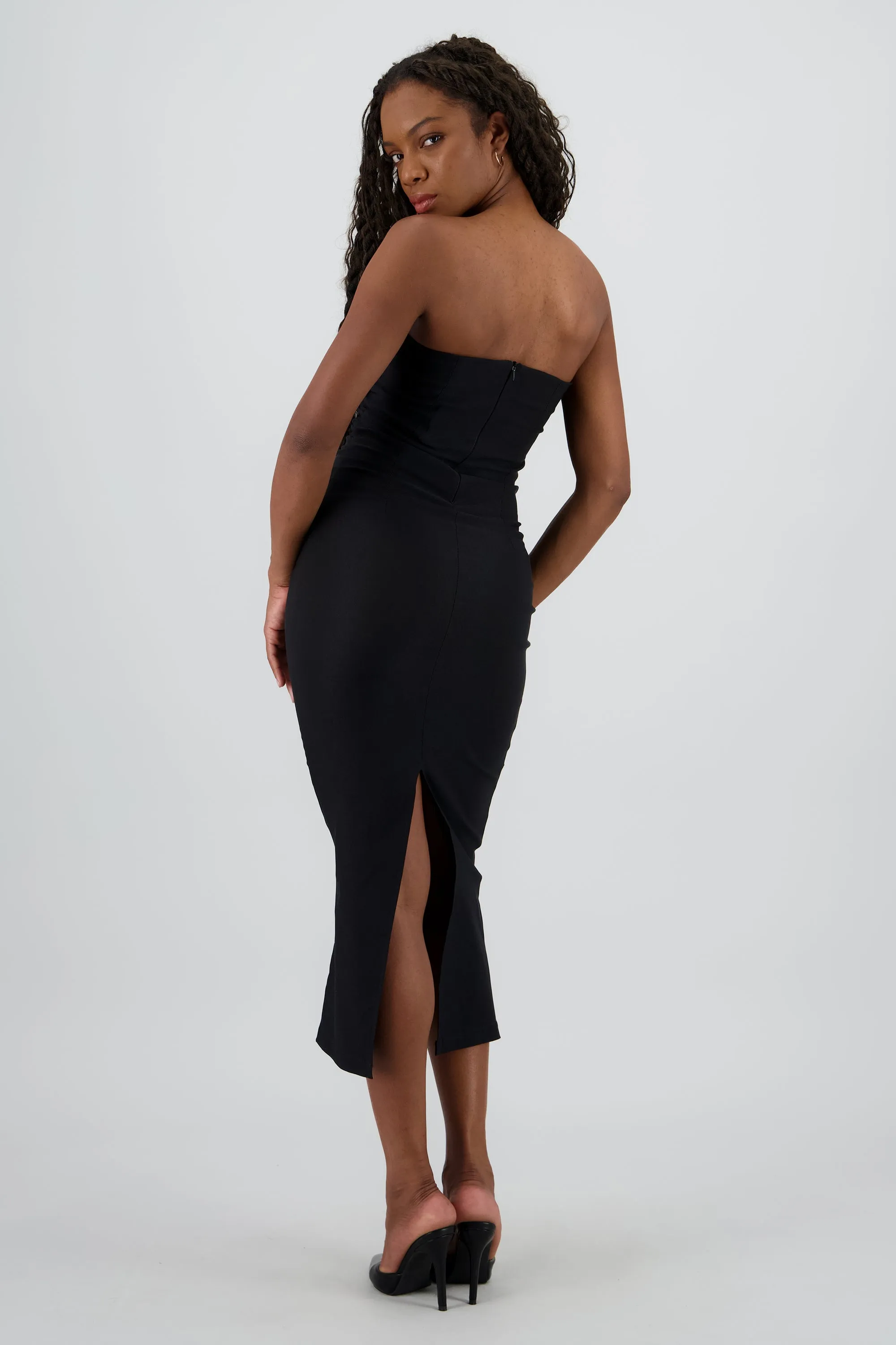 Vestido maxi strapless drapeado hypsters sold by Shasa product image thumbnail 4