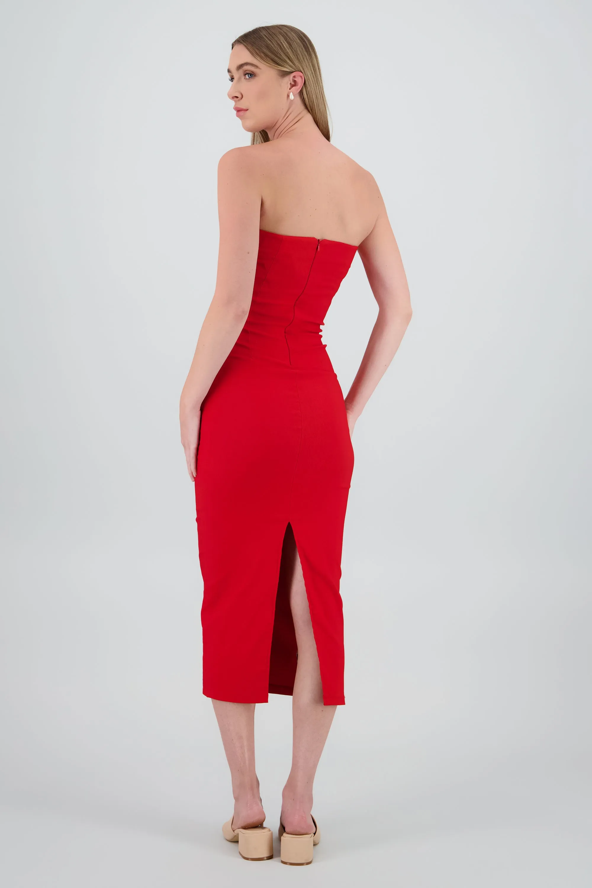 Vestido maxi strapless drapeado hypsters sold by Shasa product image thumbnail 4