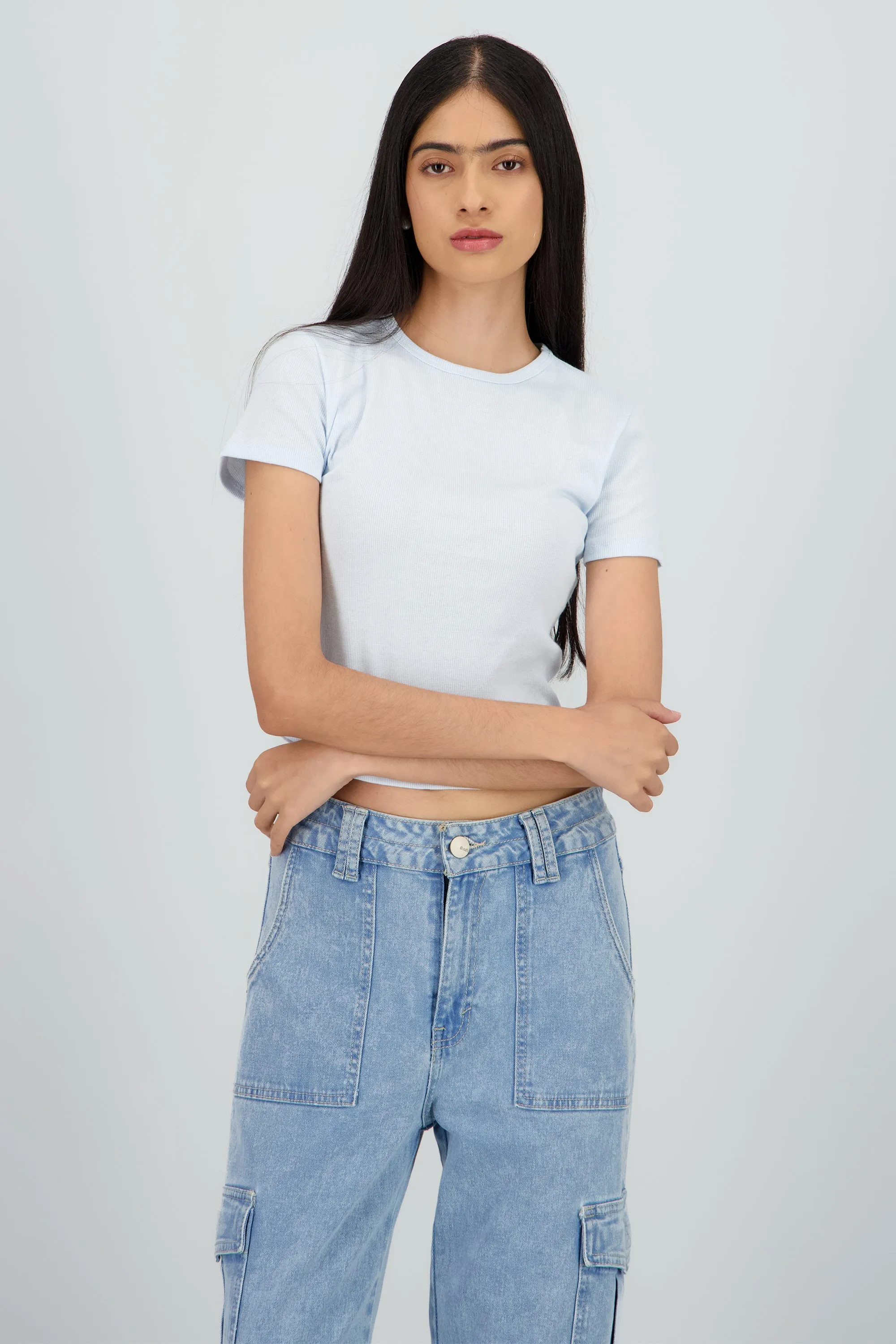 Top de rib manga corta escote redondo sold by Shasa product image thumbnail 2