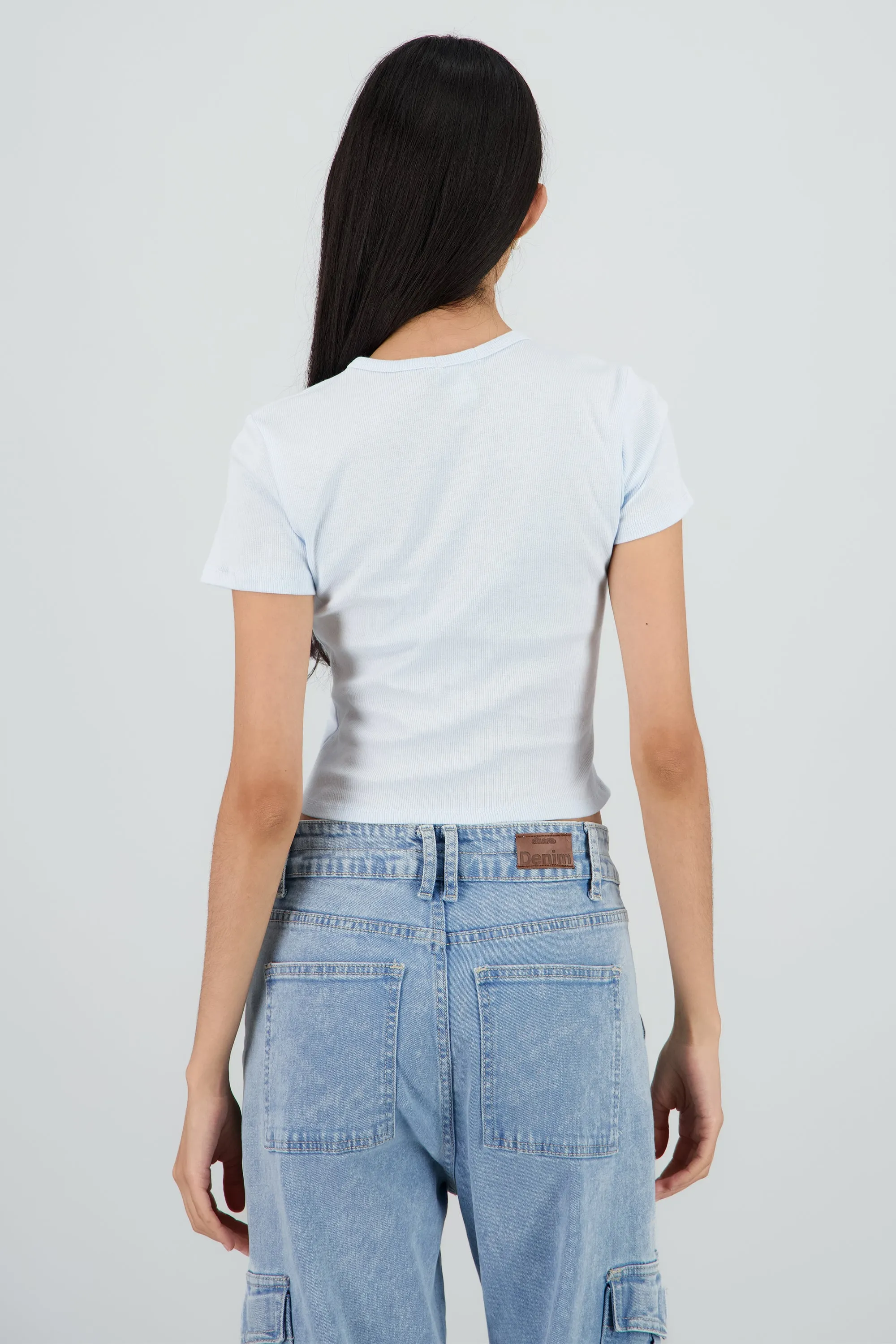 Top de rib manga corta escote redondo sold by Shasa product image thumbnail 4