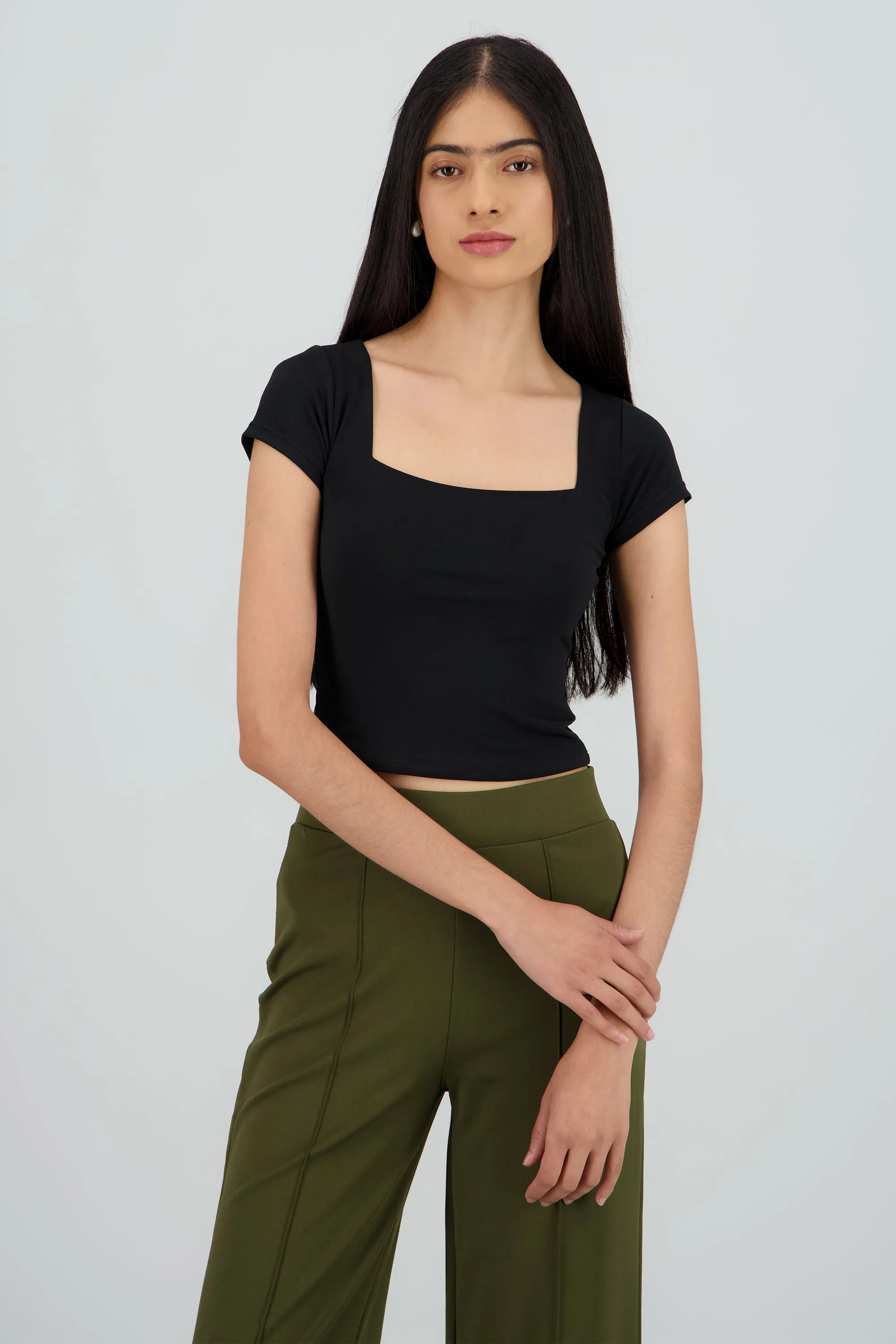 Top manga corta escote cuadrado sold by Shasa product image thumbnail 2