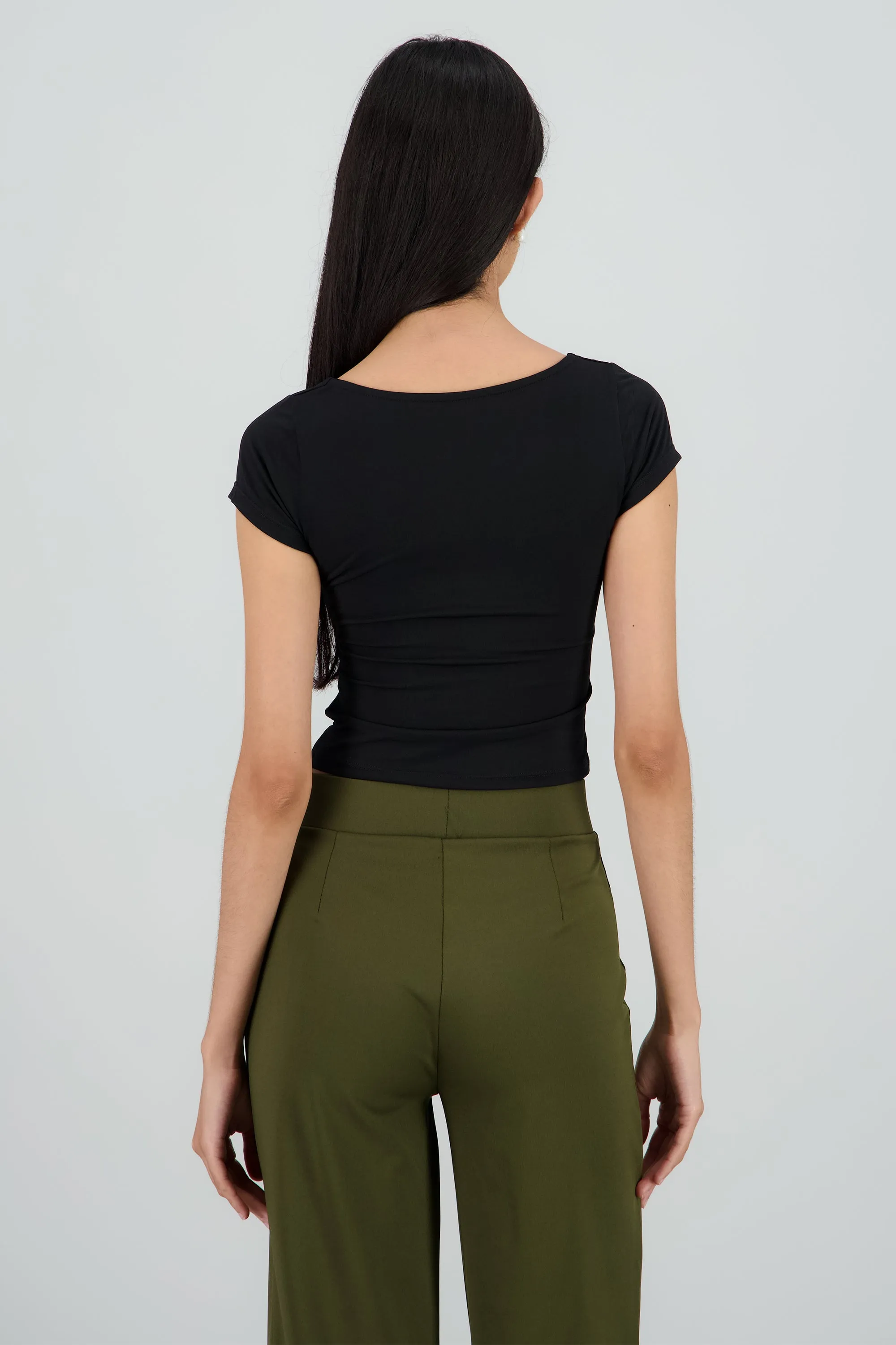 Top manga corta escote cuadrado sold by Shasa product image thumbnail 4