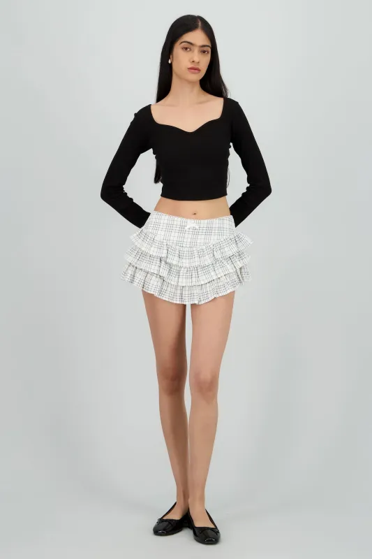 Falda short olanes detalle moño sold by Shasa