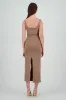 Vestido maxi bodycon con escote V sold by Shasa