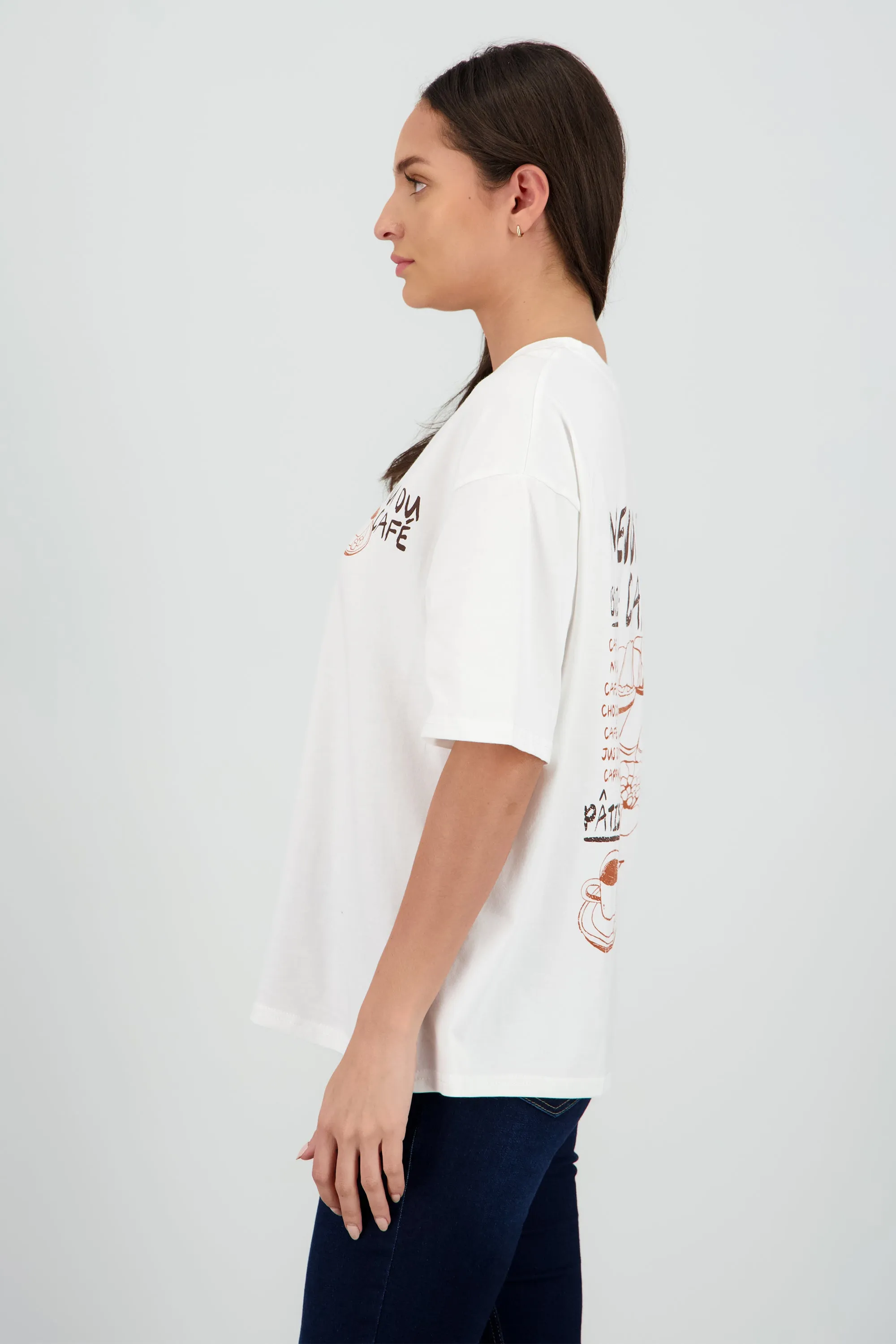 Playera estampada cafe sold by Shasa product image thumbnail 3