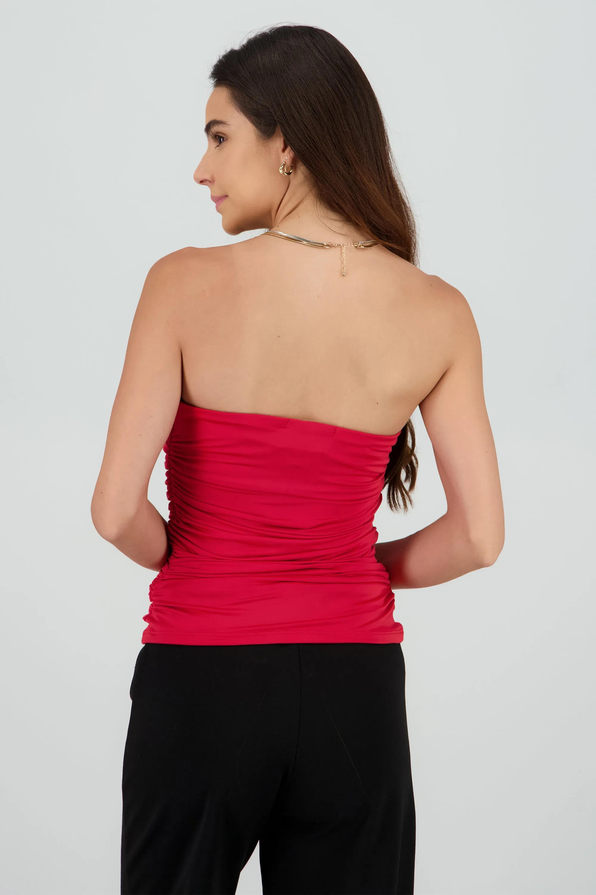 TOP MESH STRAPLESS DRAPEADO sold by Shasa product image thumbnail 4