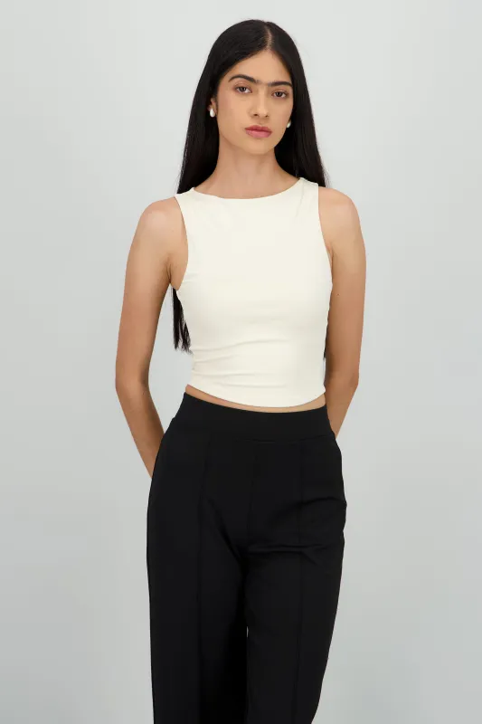 Top tirante ancho liso sold by Shasa