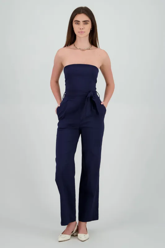 Jumpsuit strapless detalle cinturon sold by Shasa