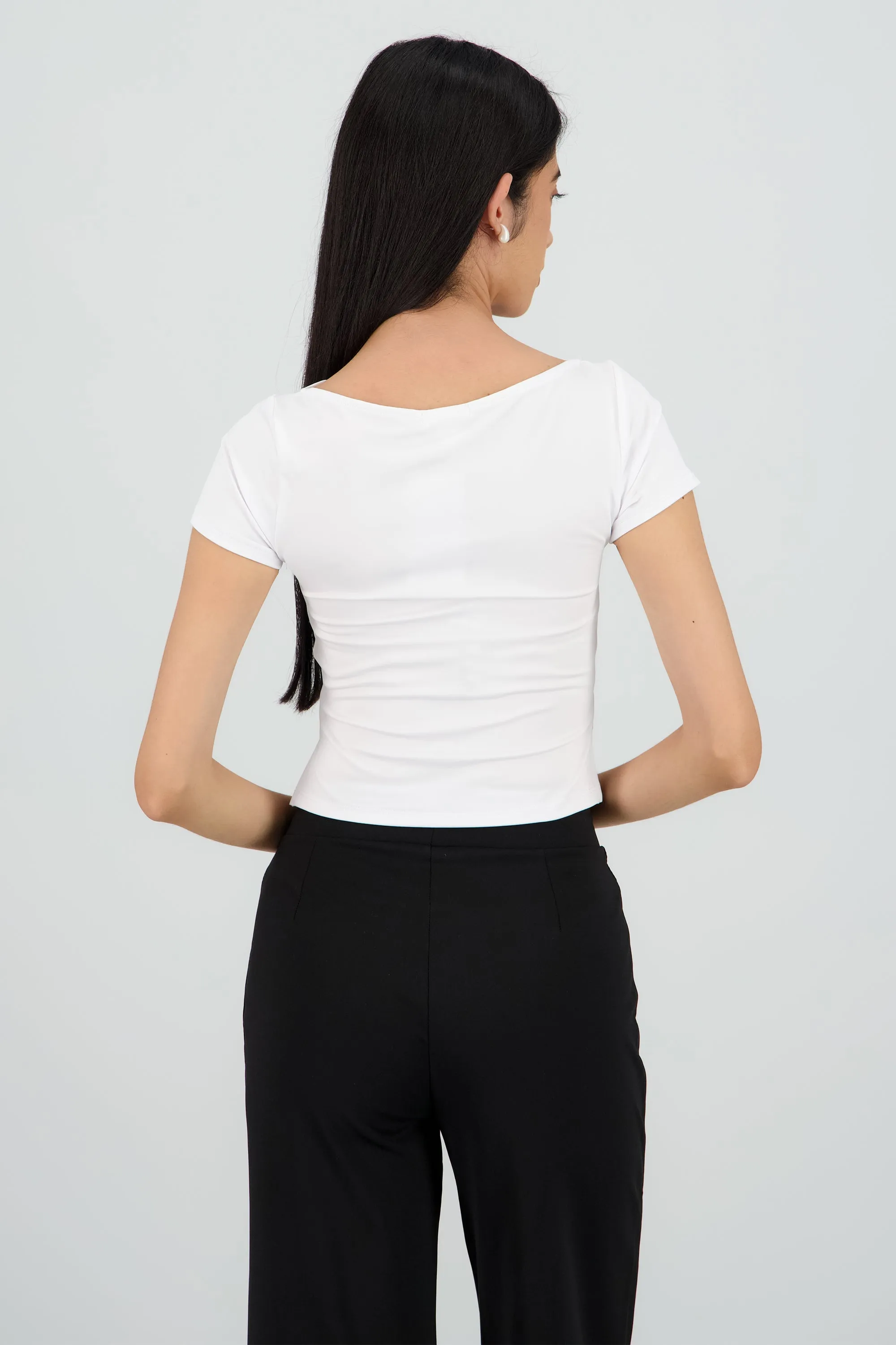 Top escote barco manga corta sold by Shasa product image thumbnail 4