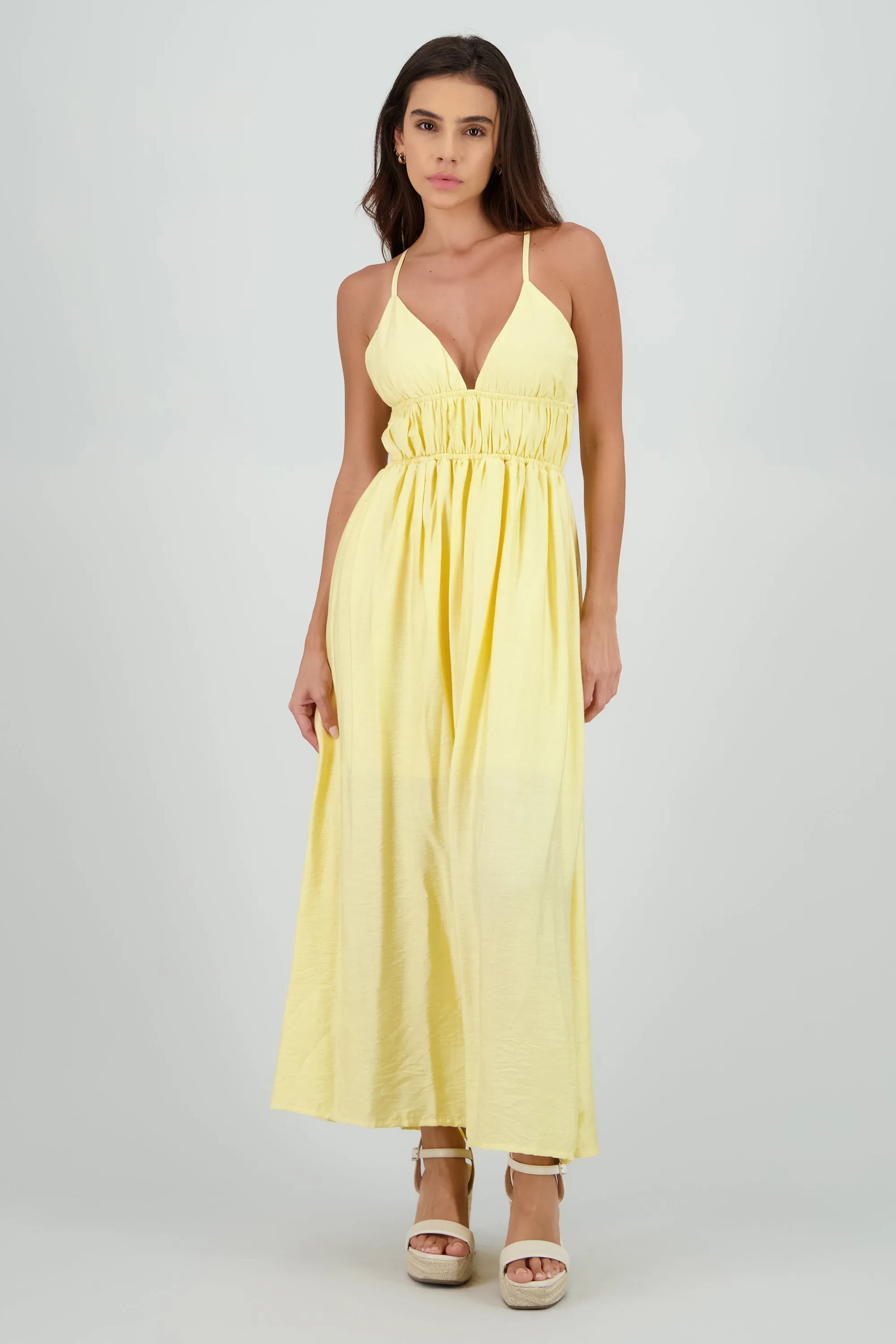 Vestido maxi tirantes con resorte en cintura sold by Shasa product image thumbnail 2