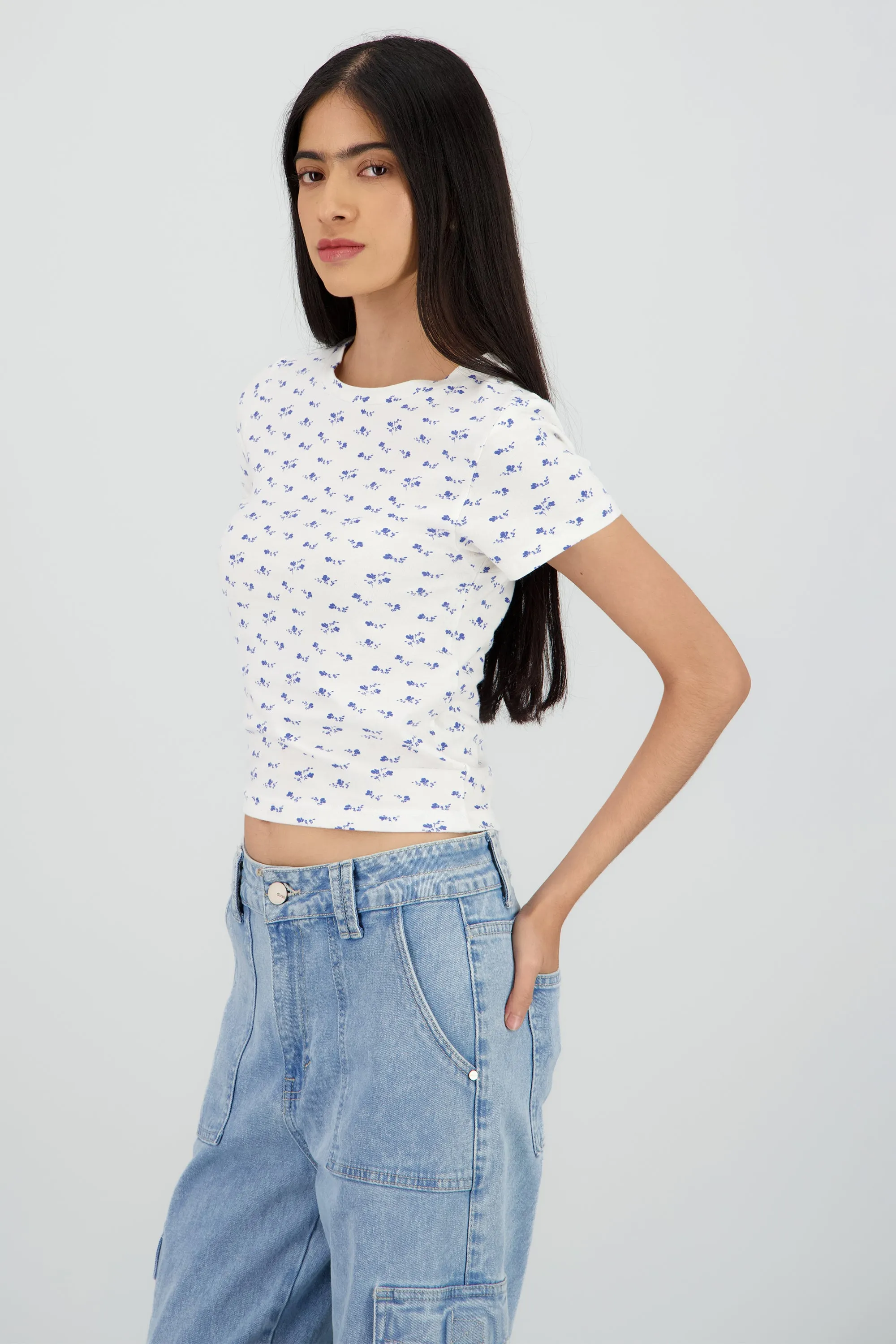 Top manga corta flores sold by Shasa product image thumbnail 3