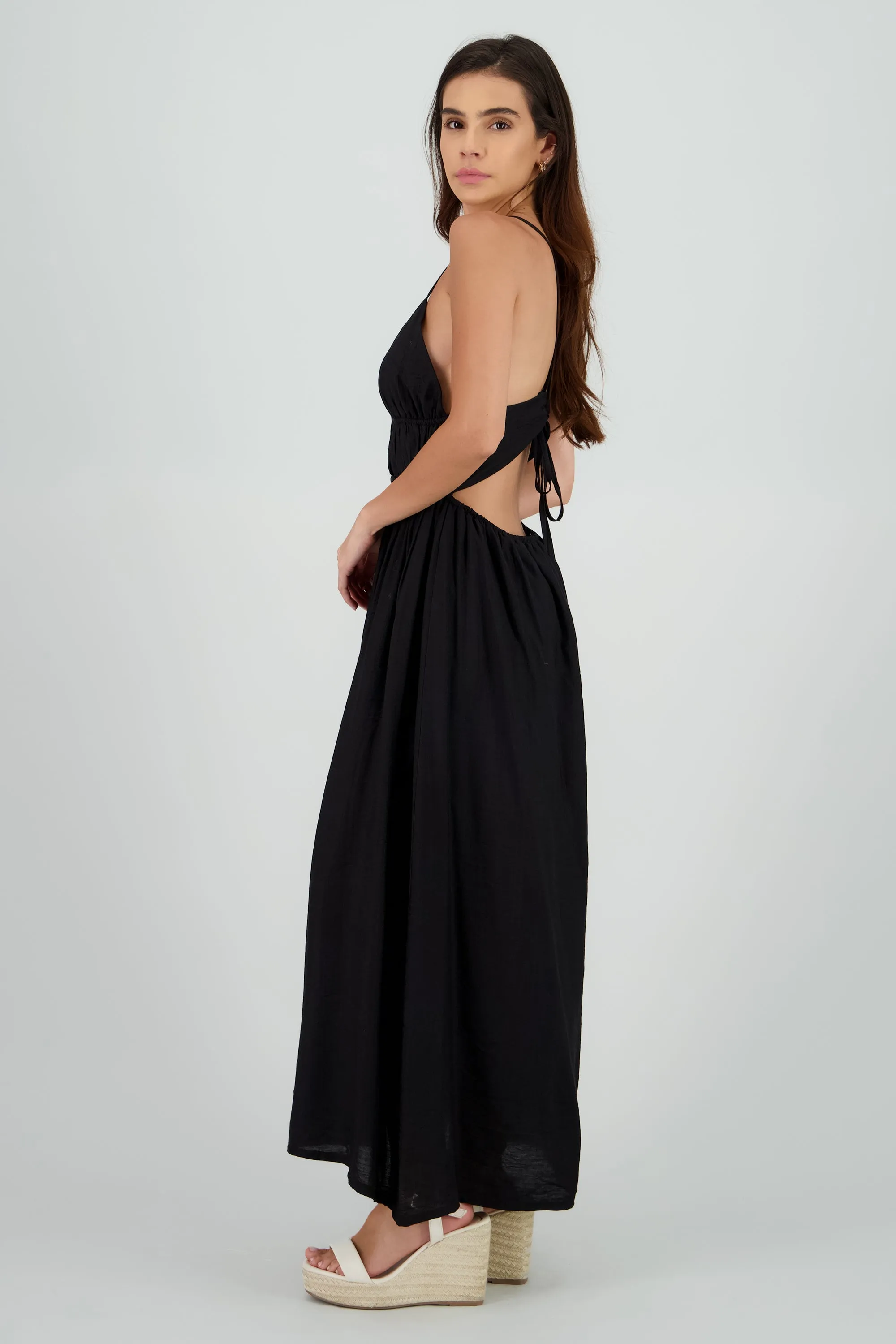 Vestido maxi tirantes con resorte en cintura sold by Shasa product image thumbnail 3