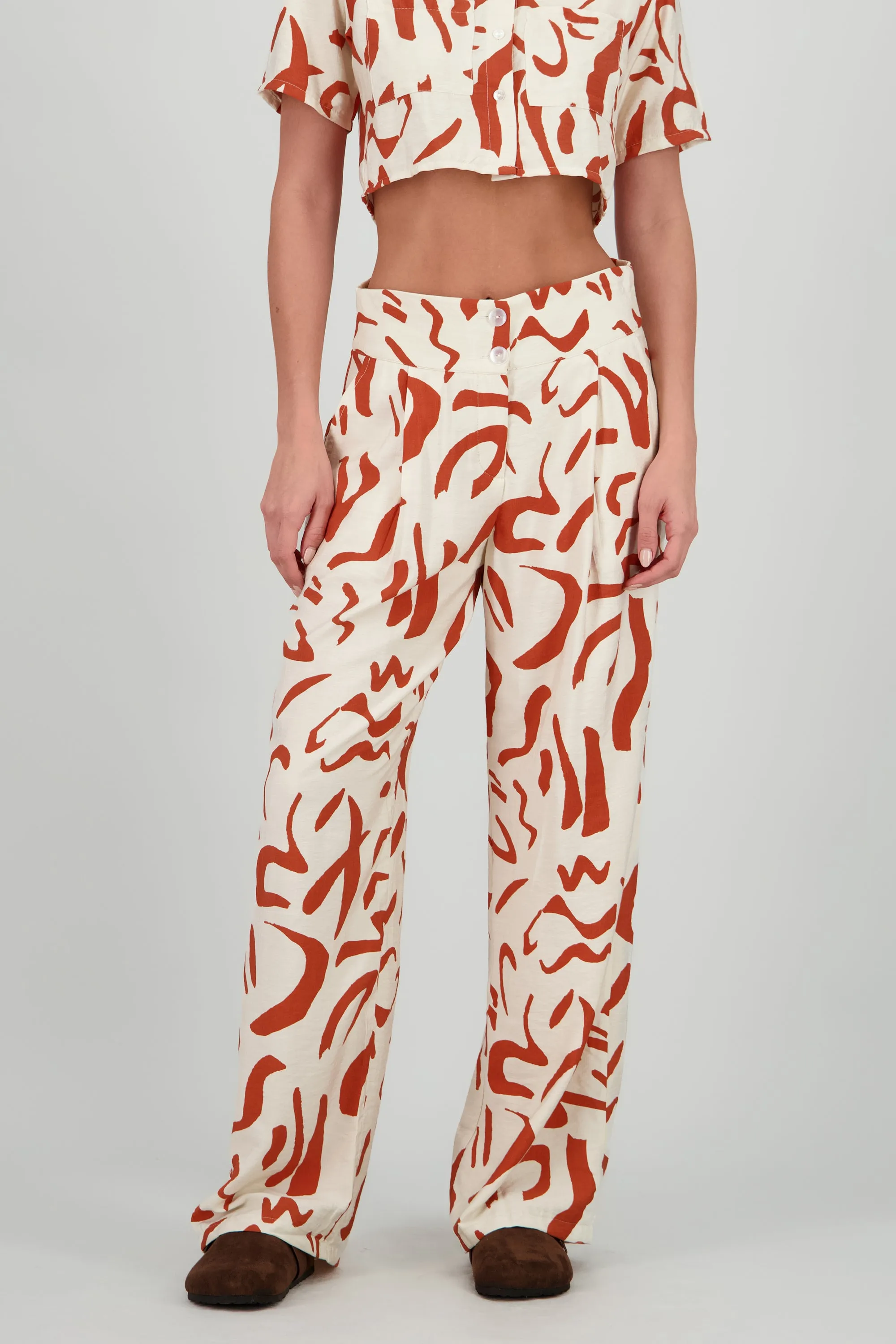 Pantalon pretina ancha estampado geometrico sold by Shasa product image thumbnail 2