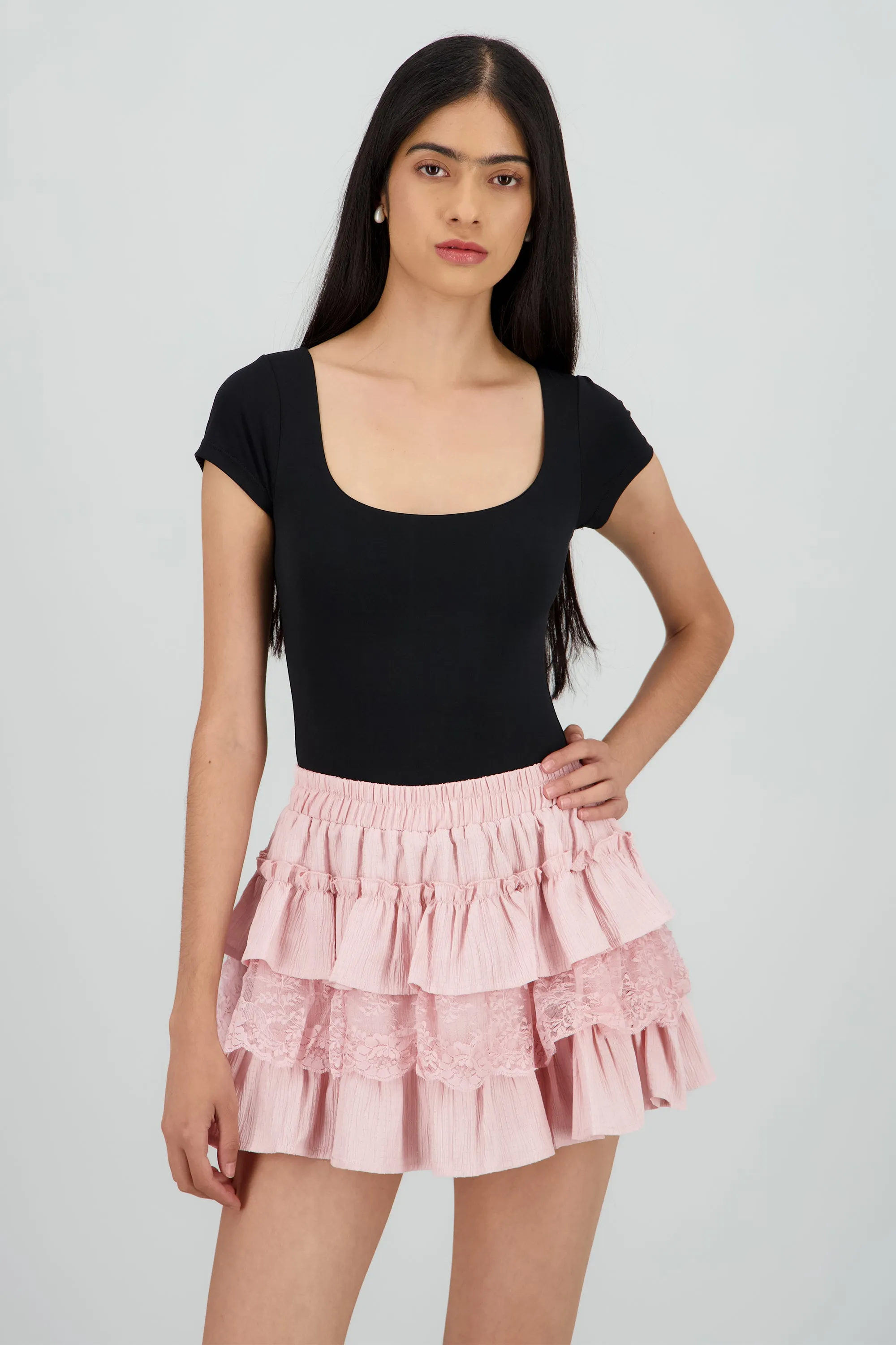 Body manca corta escote cuadrado sold by Shasa