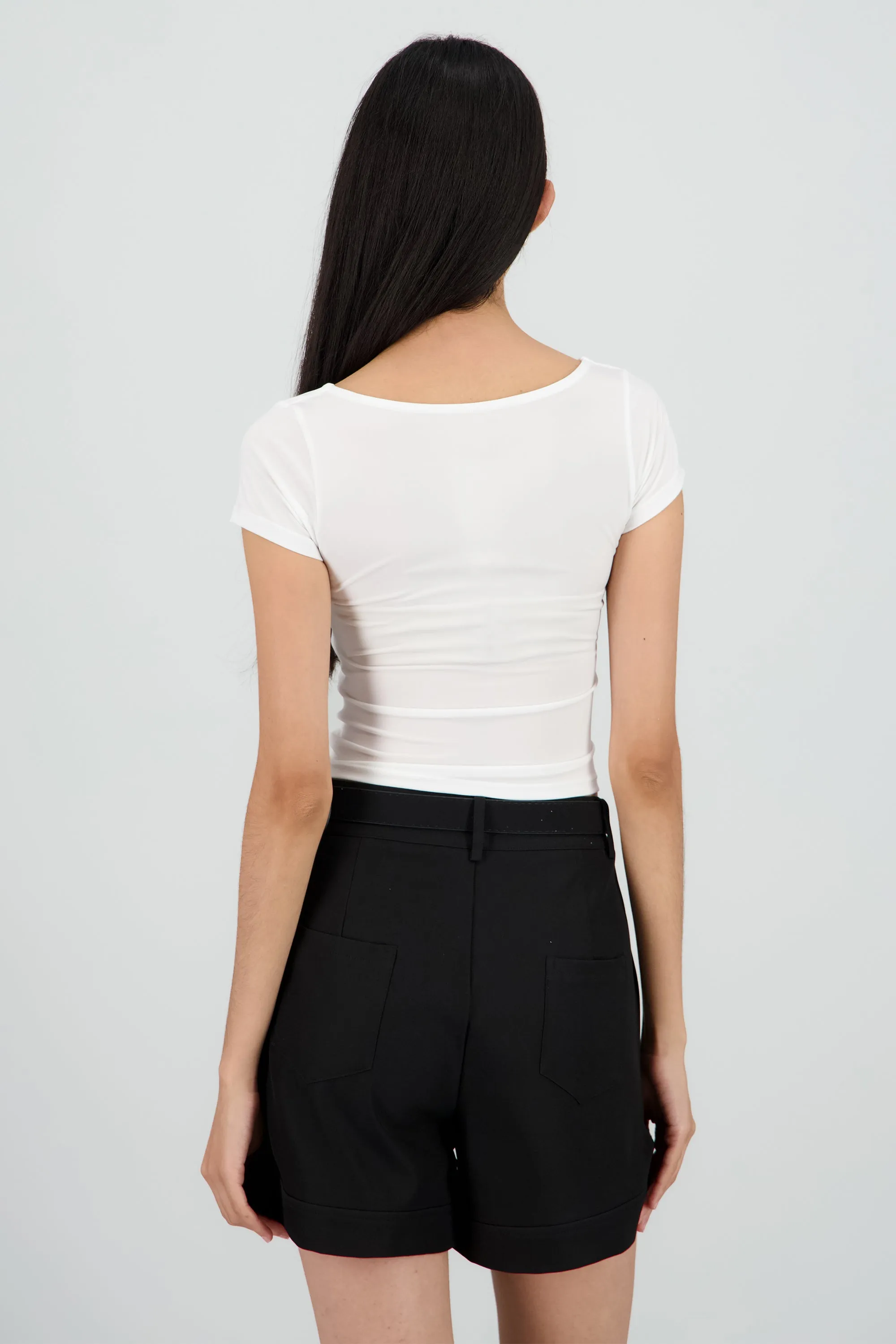 Top manga corta escote cuadrado sold by Shasa product image thumbnail 4