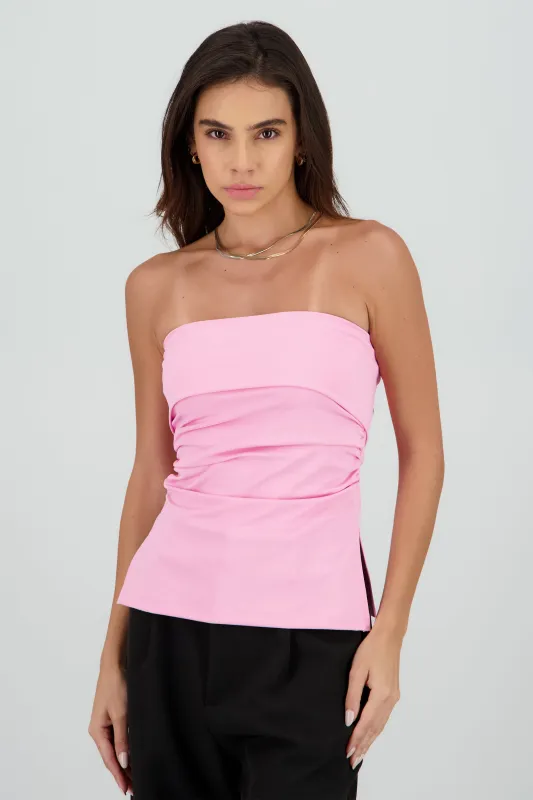 Top tubo con dobles escote sold by Shasa