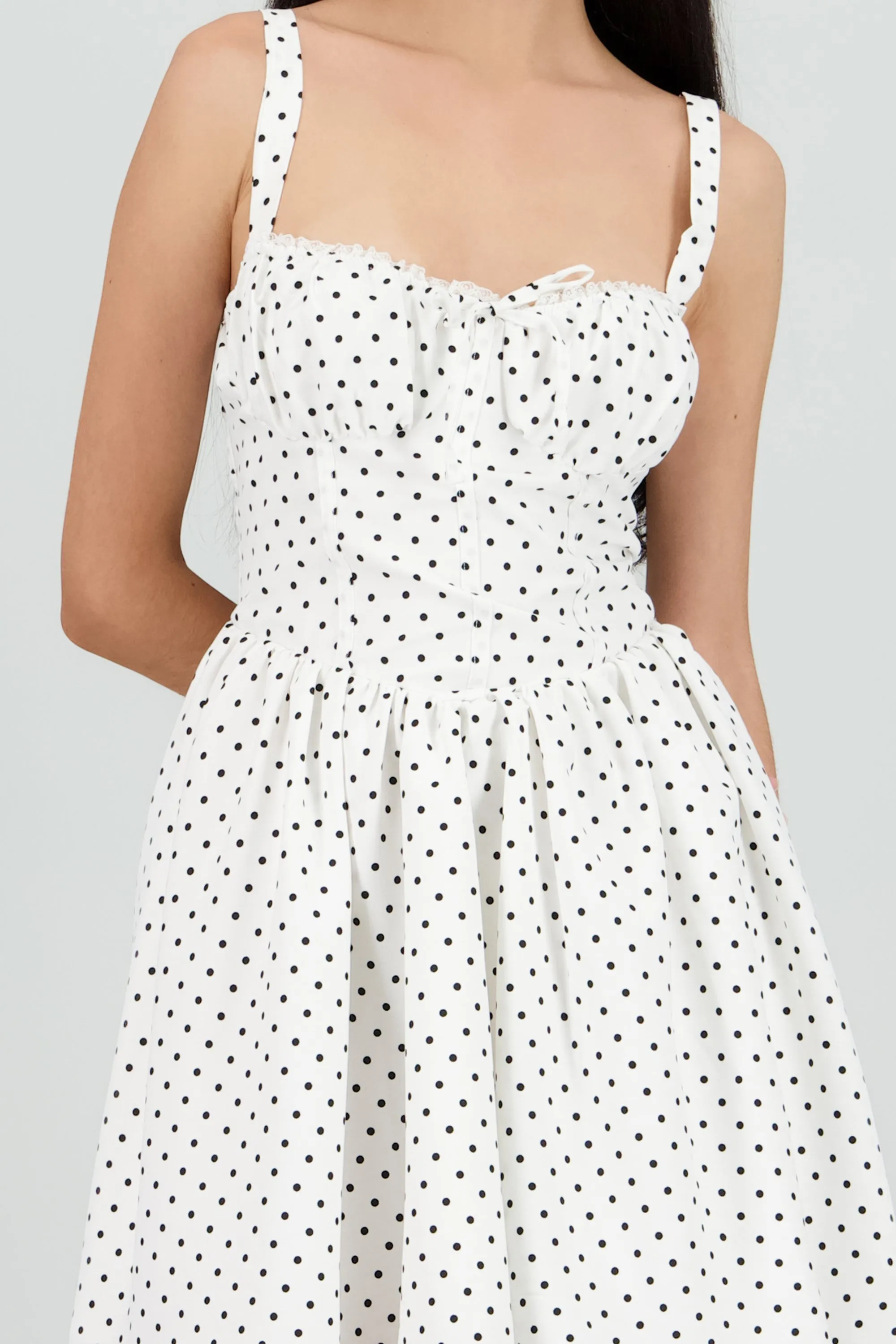 Vestido mini escote plisado polkas sold by Shasa product image thumbnail 5