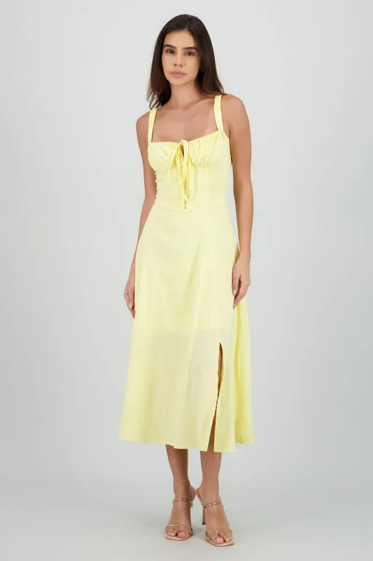 Vestido liso maxi sold by Shasa