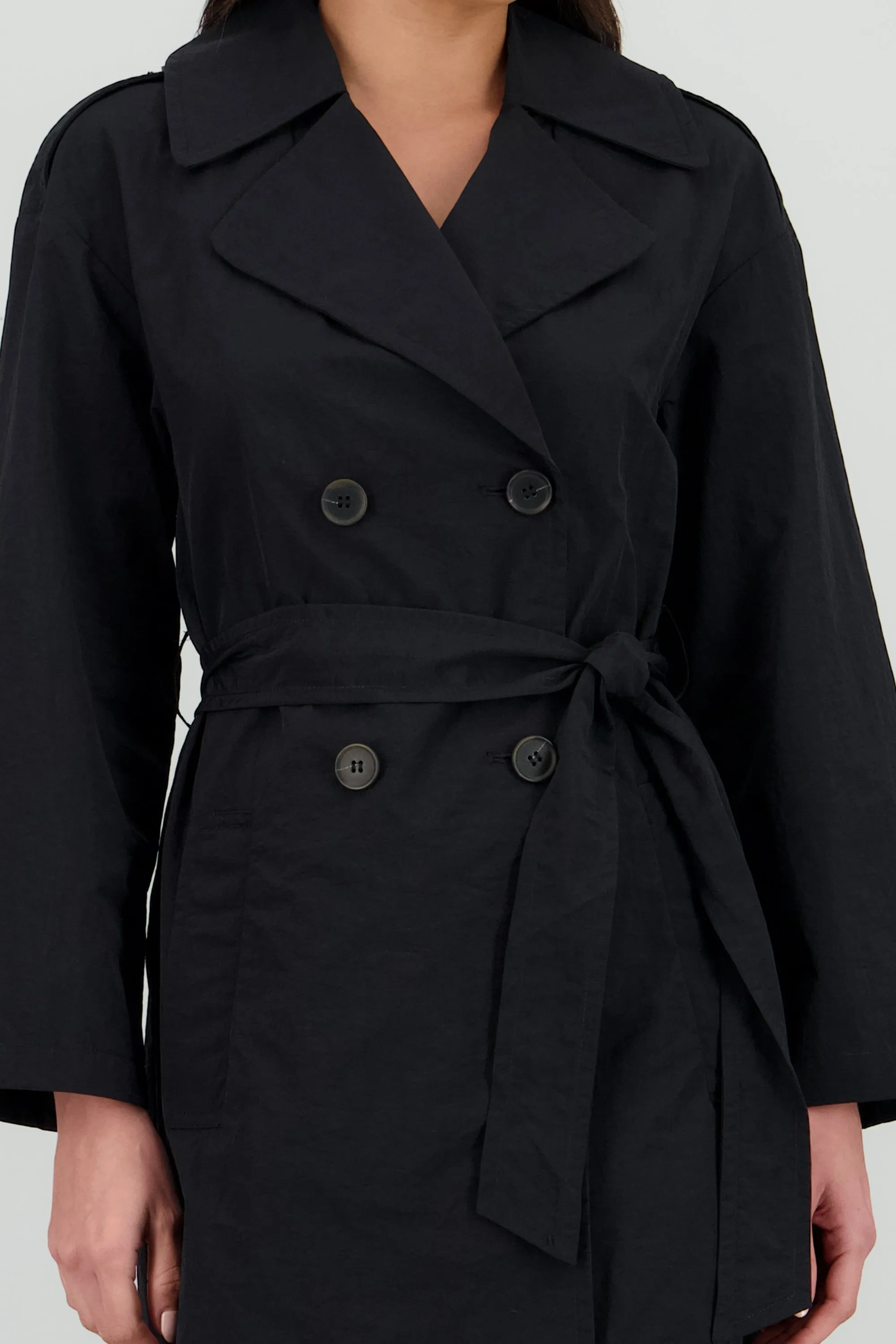 Gabardina larga lisa botones sold by Shasa product image thumbnail 5