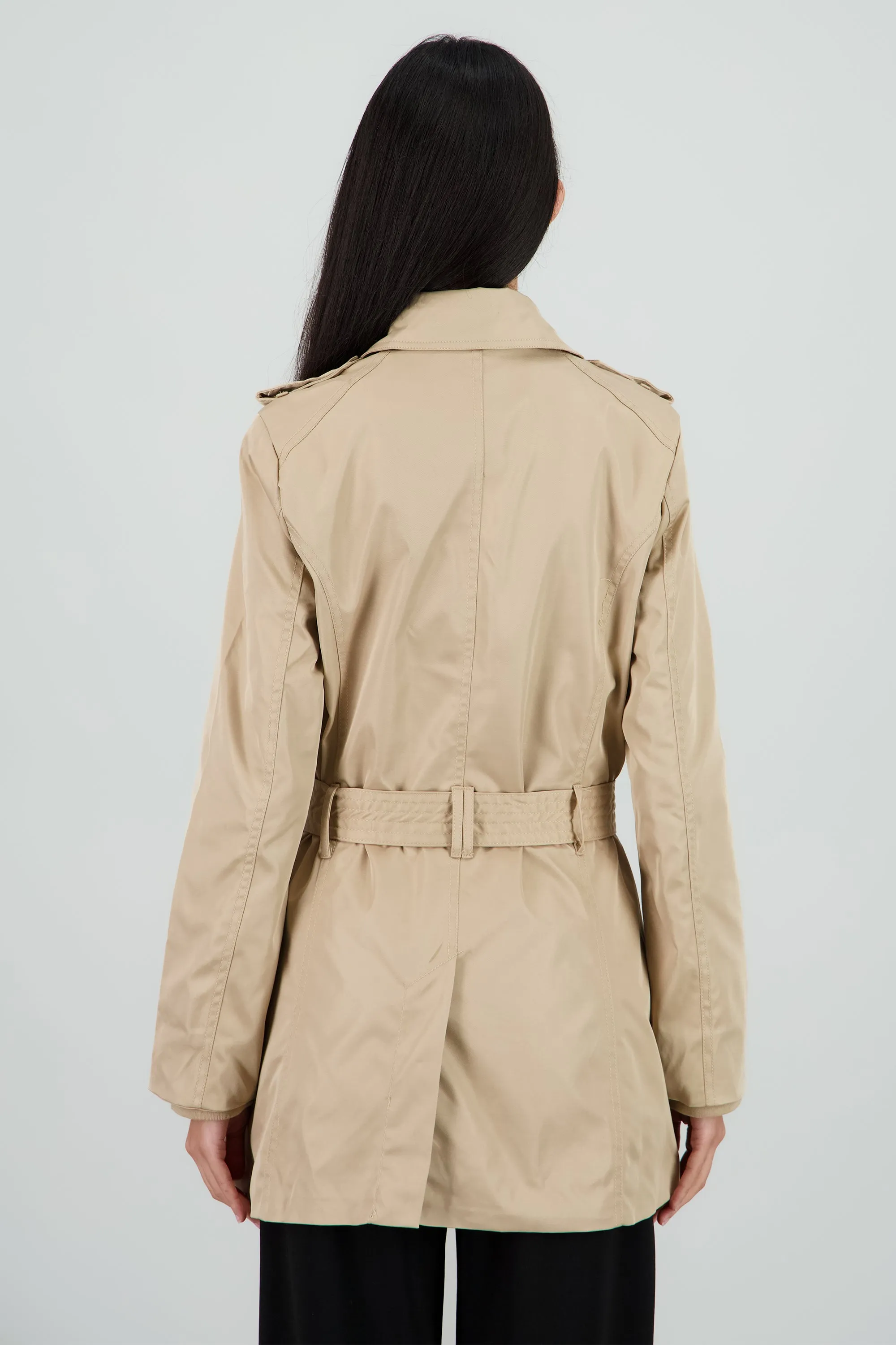 Gabardina lisa detalle cinturon sold by Shasa product image thumbnail 4