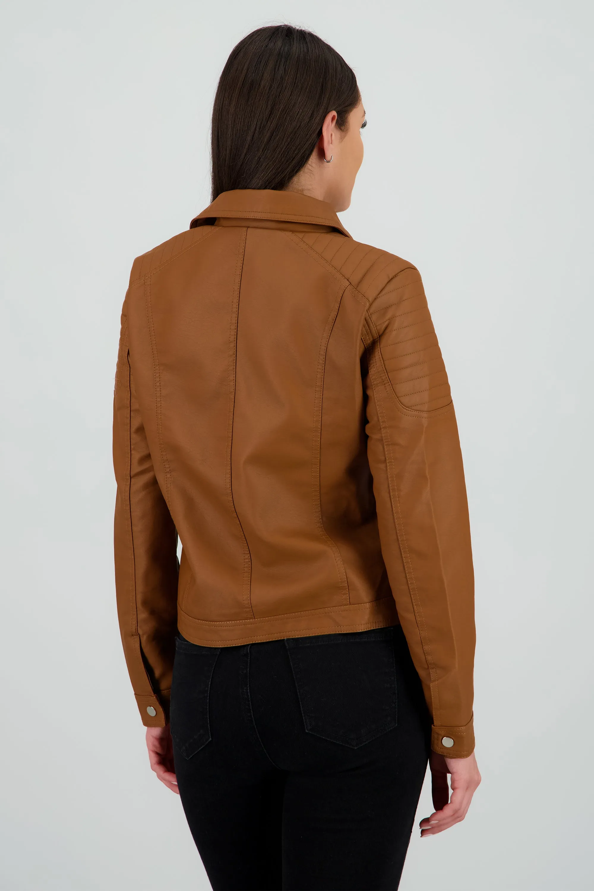 Chamarra pu biker cruzada sold by Shasa product image thumbnail 4