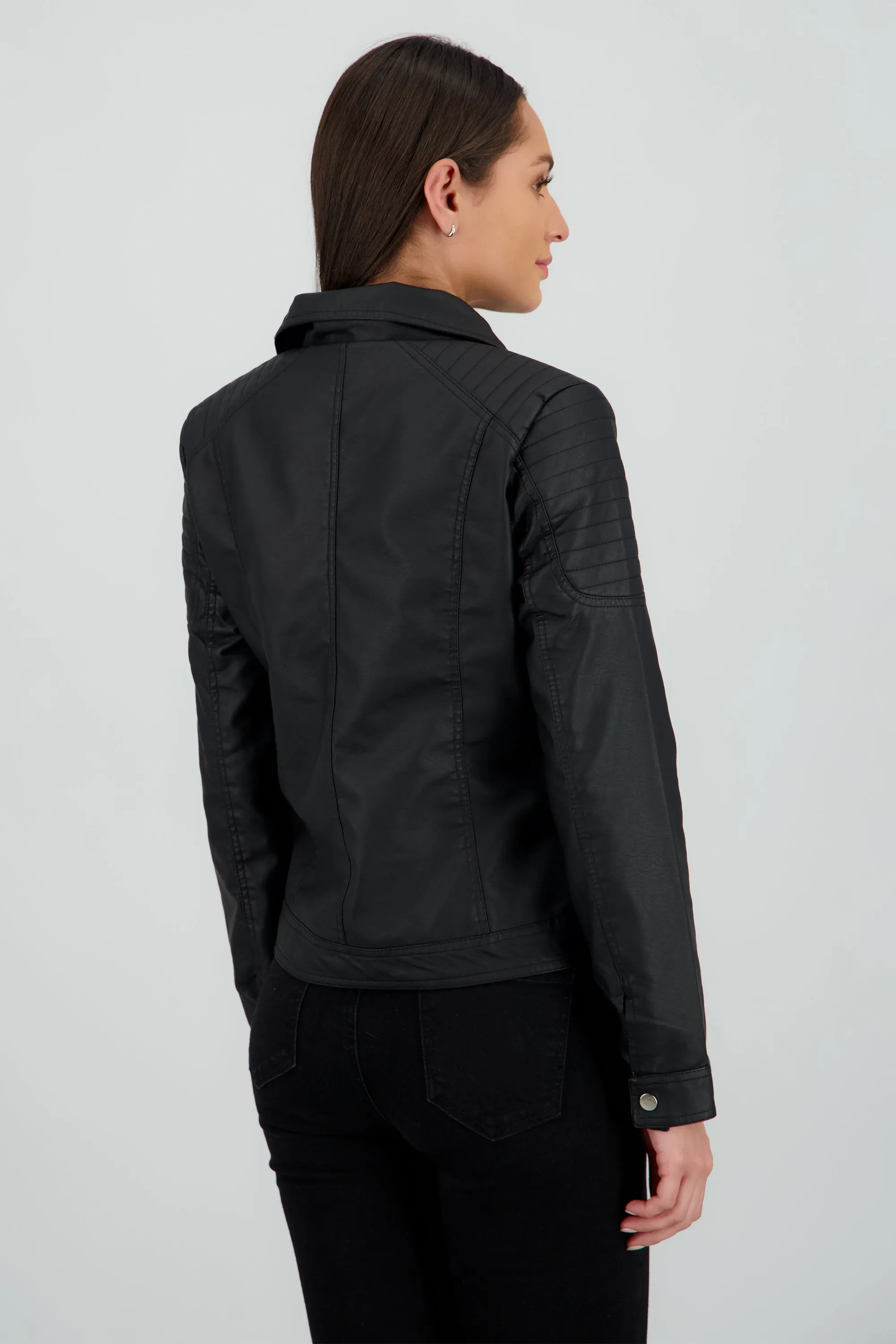 Chamarra pu biker cruzada sold by Shasa product image thumbnail 4