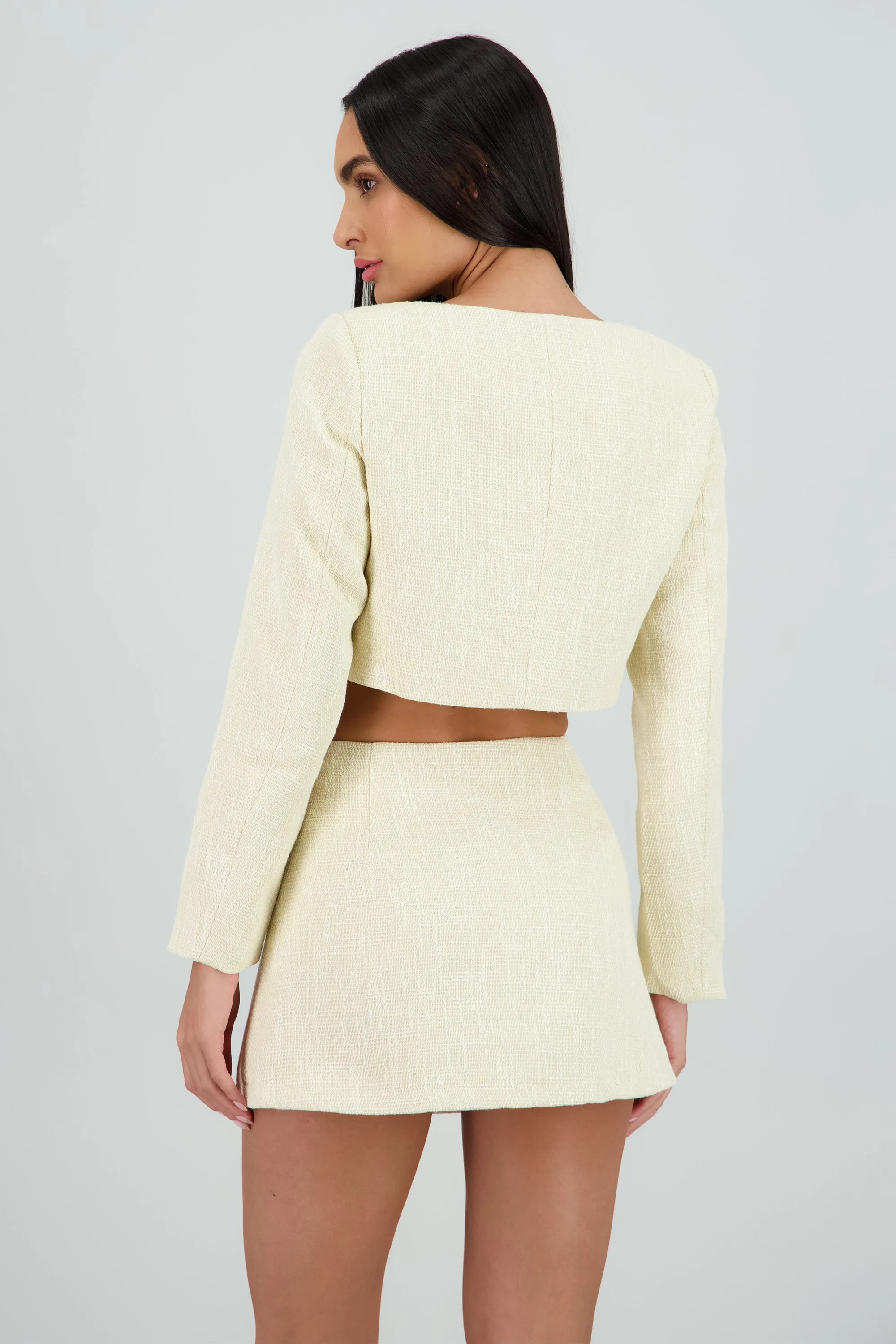 Top tweed escote cuadrado detalle botones sold by Shasa product image thumbnail 4