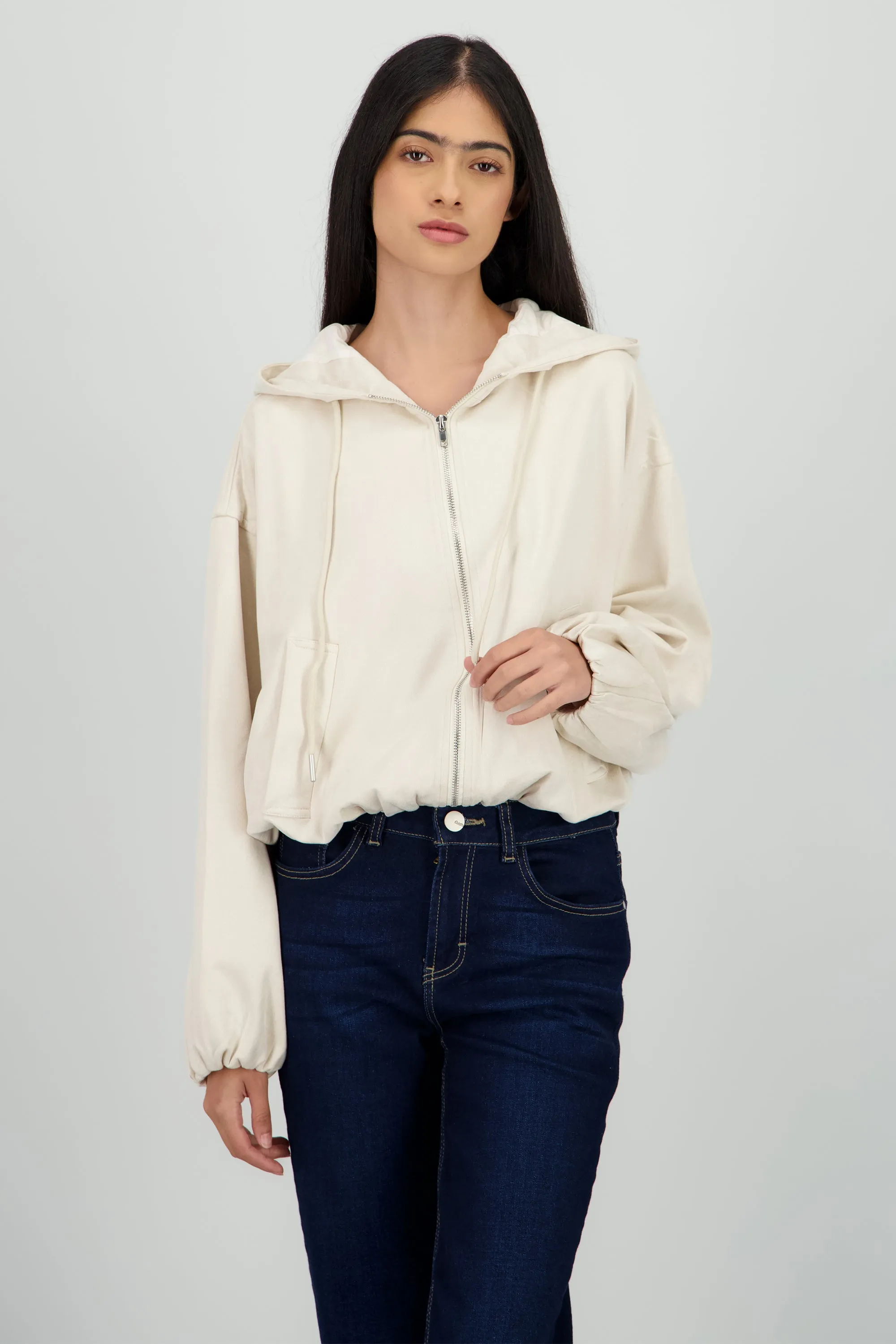 Chamarra suede cierre sold by Shasa