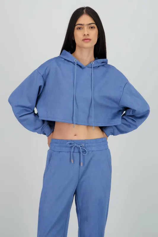 Sudadera crop detalle textura sold by Shasa