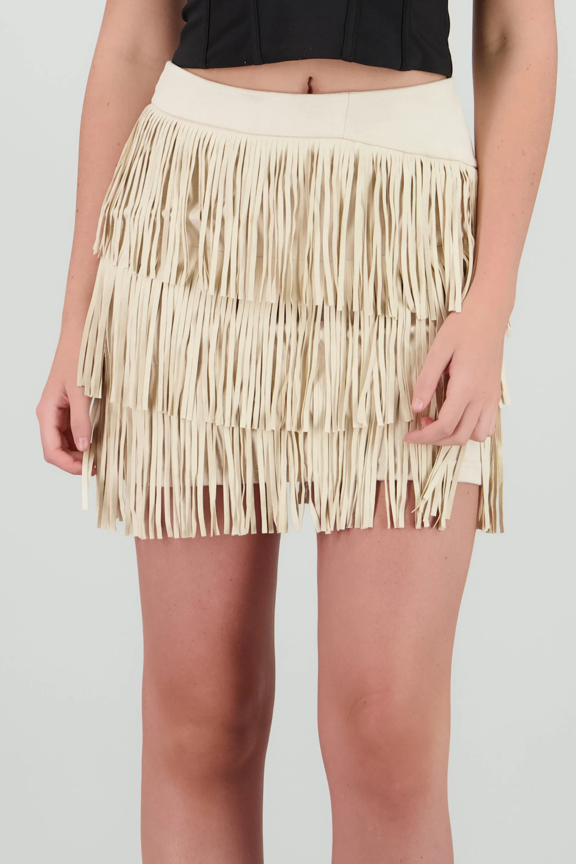 Falda mini fringe suede sold by Shasa product image thumbnail 5