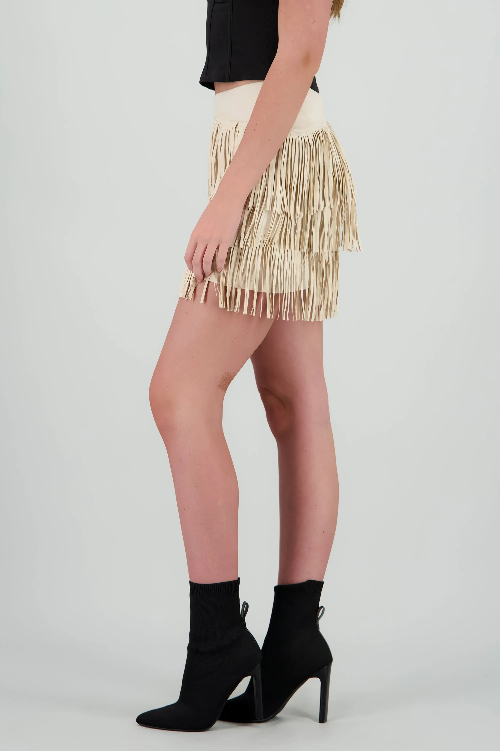 Falda mini fringe suede sold by Shasa product image thumbnail 3