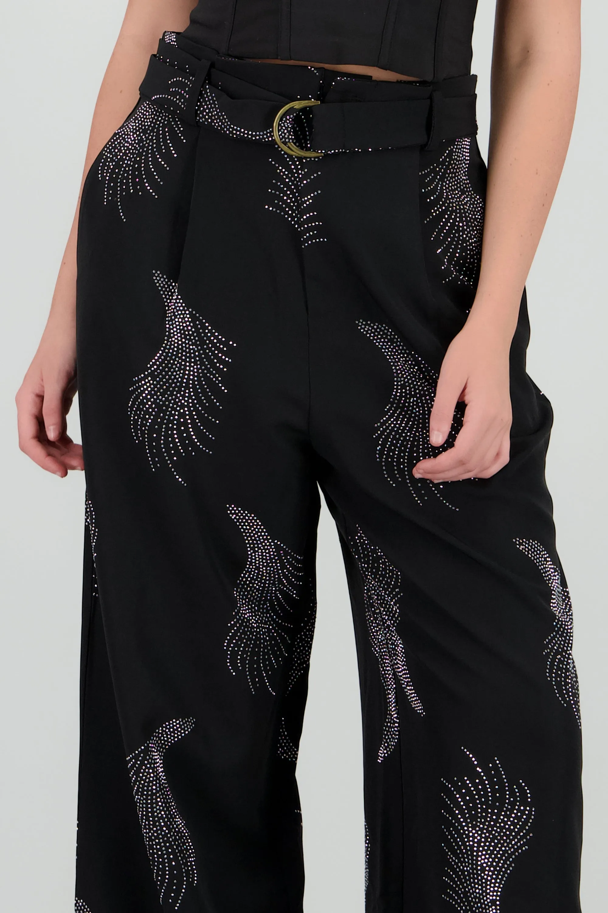 Pantalon amplio detalle brillos sold by Shasa product image thumbnail 5