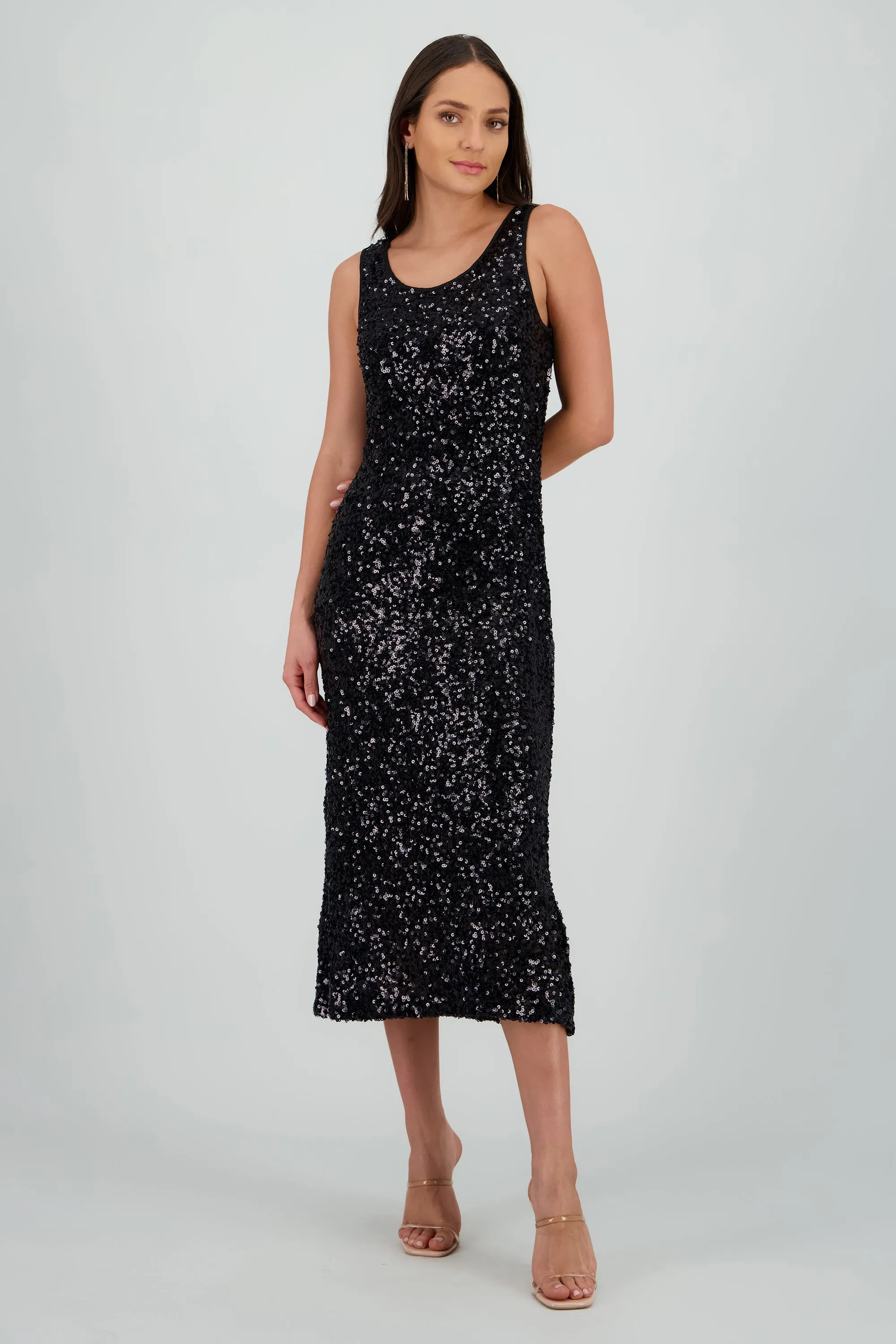 Vestido midi lentejuelas sold by Shasa