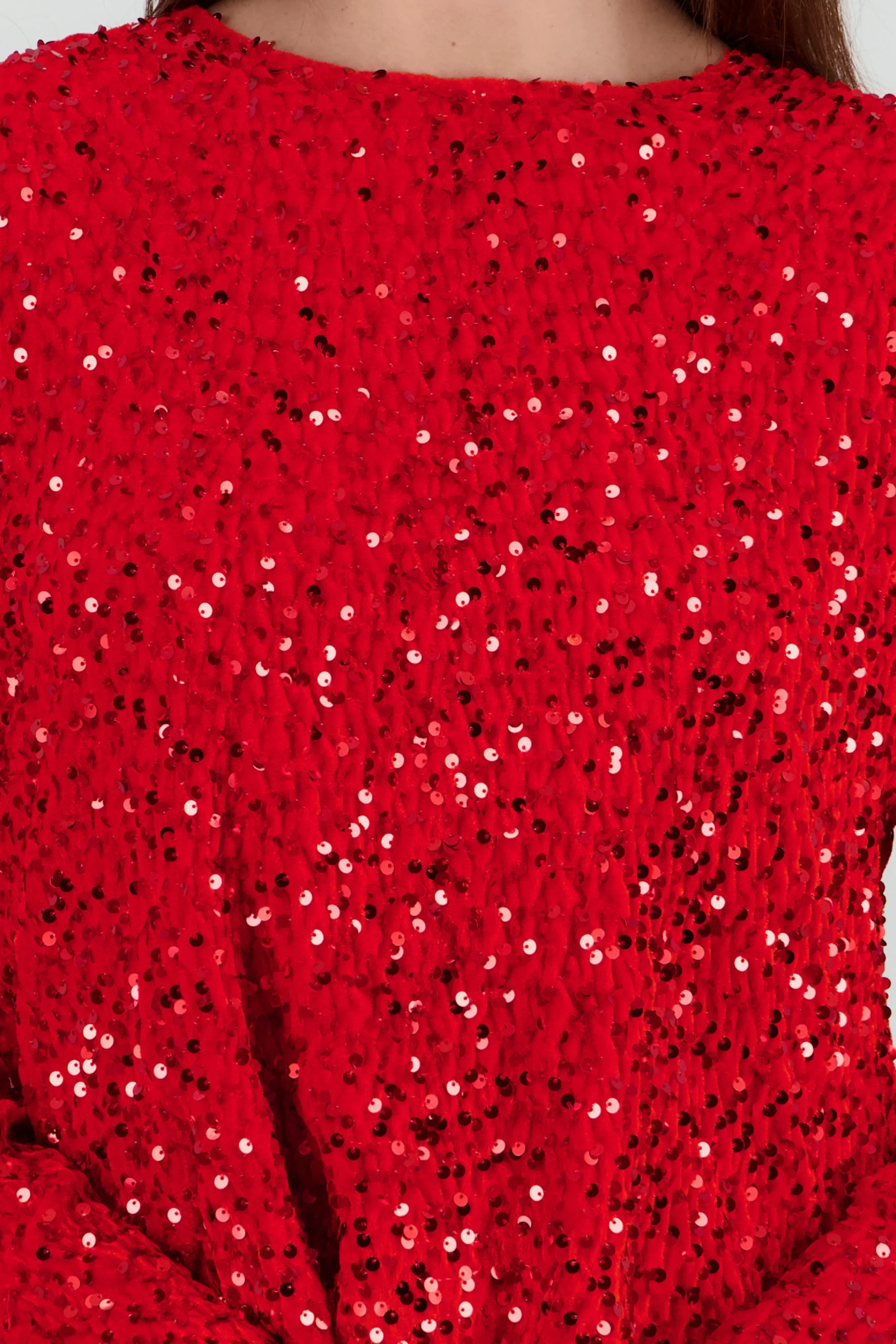 Blusa lentejuelas detalle escote espalda con moño sold by Shasa product image thumbnail 5