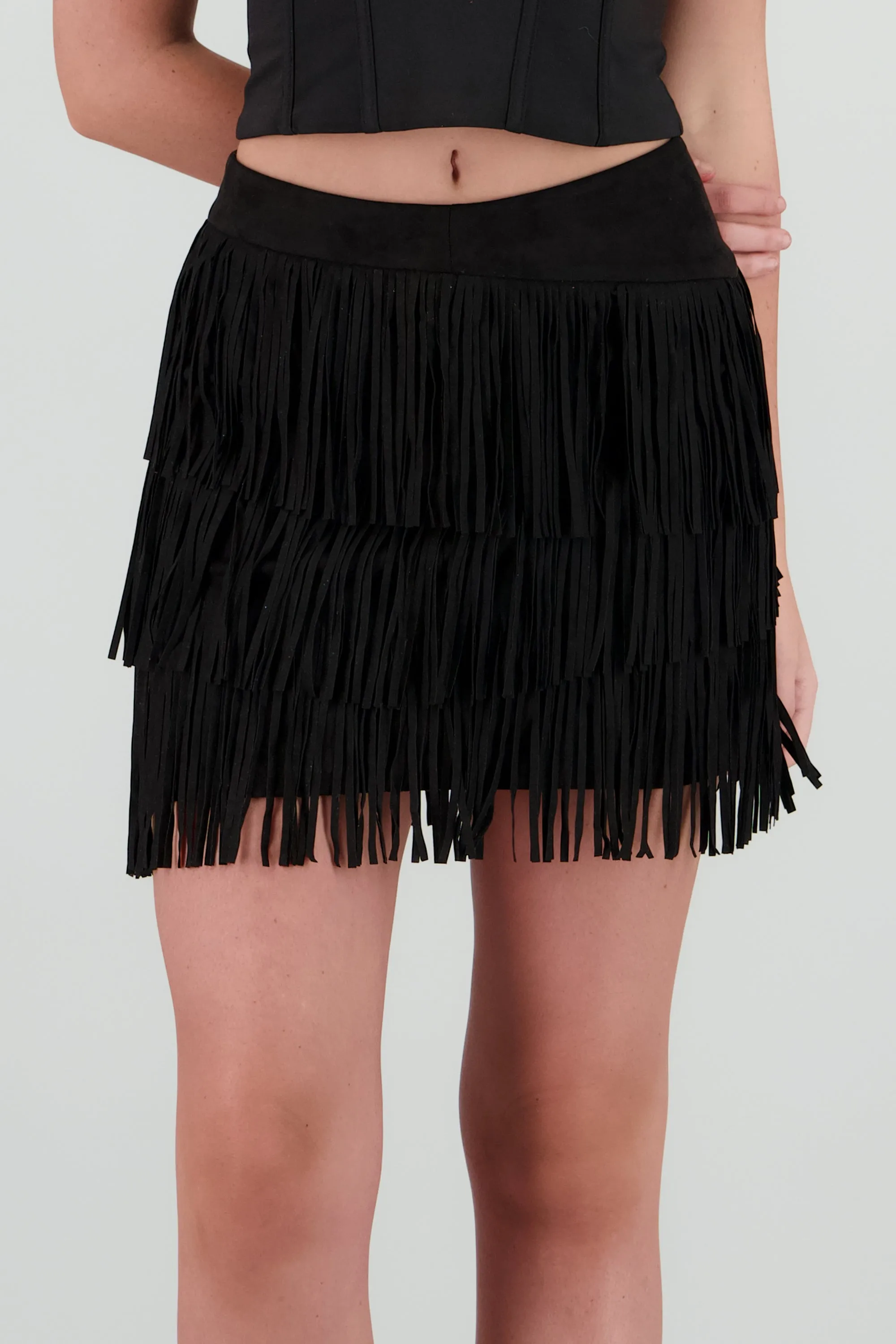Falda mini fringe suede sold by Shasa product image thumbnail 5