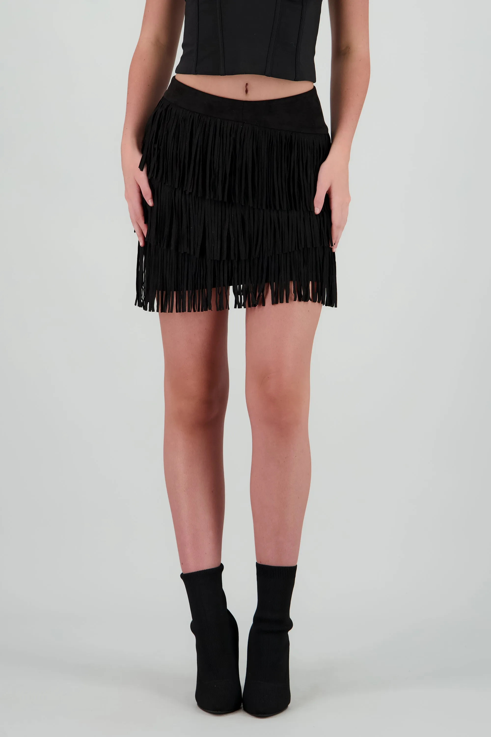 Falda mini fringe suede sold by Shasa product image thumbnail 2