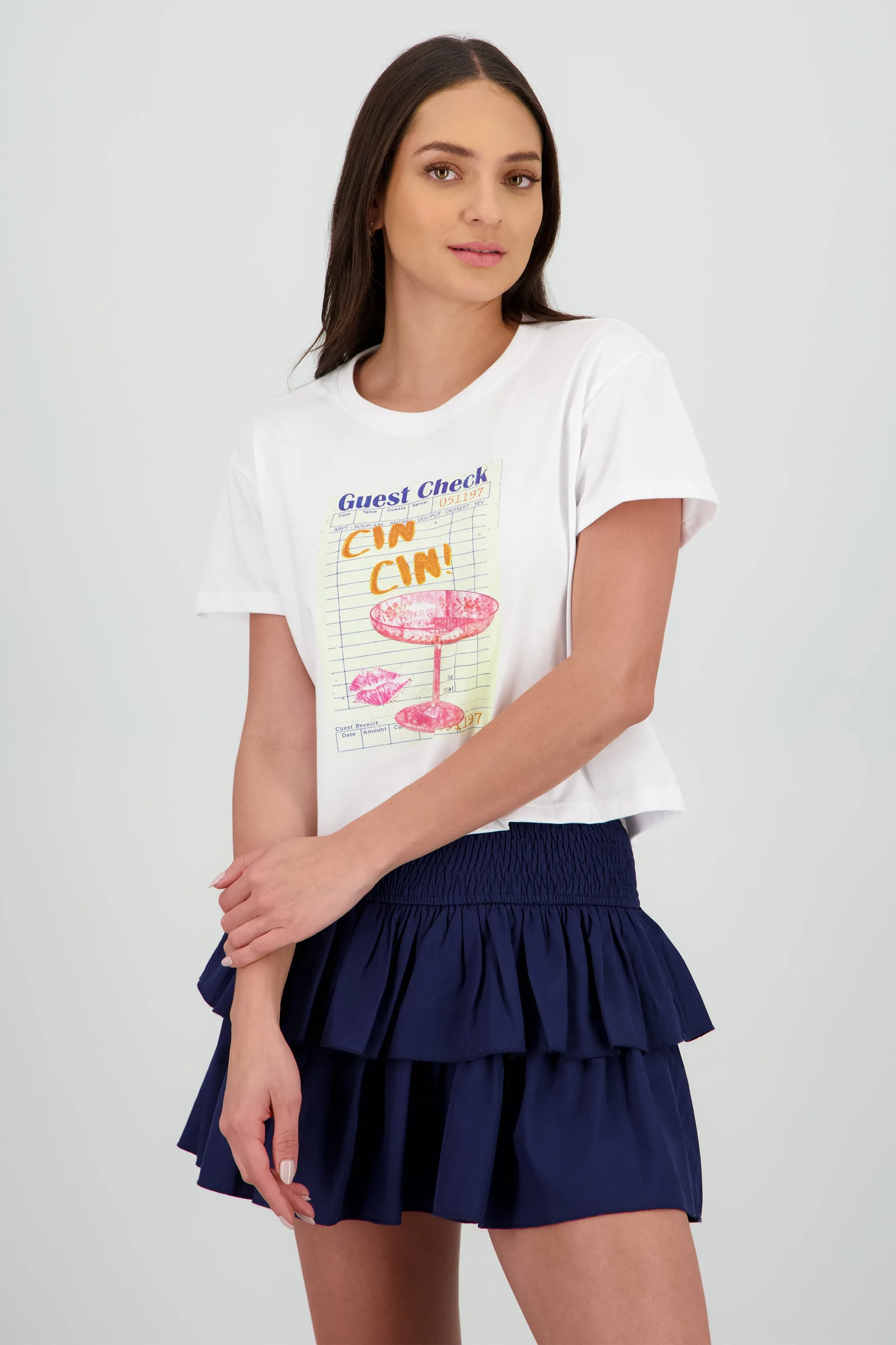 Playera manga corta estampado guest check sold by Shasa product image thumbnail 2