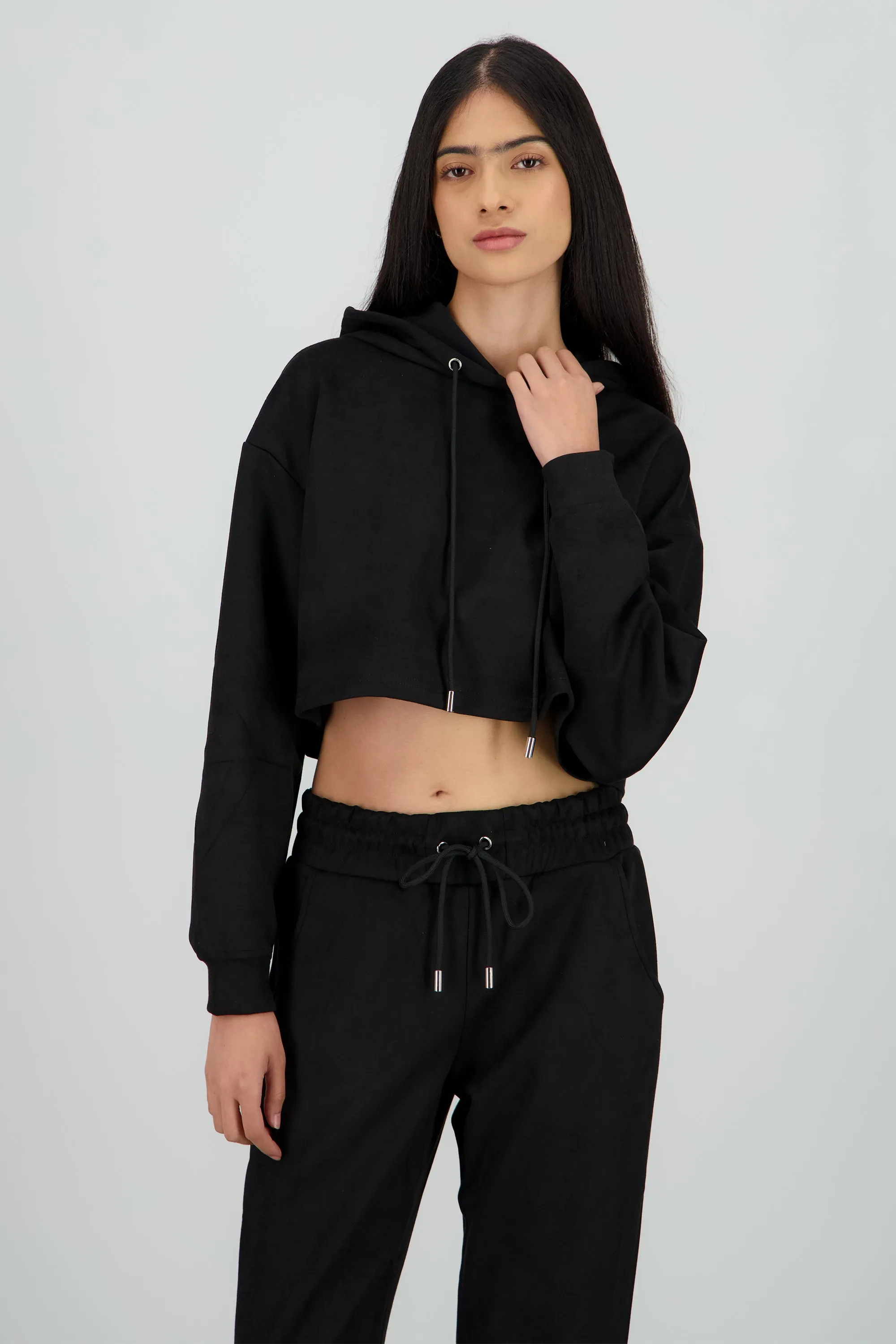 Sudadera crop detalle textura sold by Shasa product image thumbnail 2