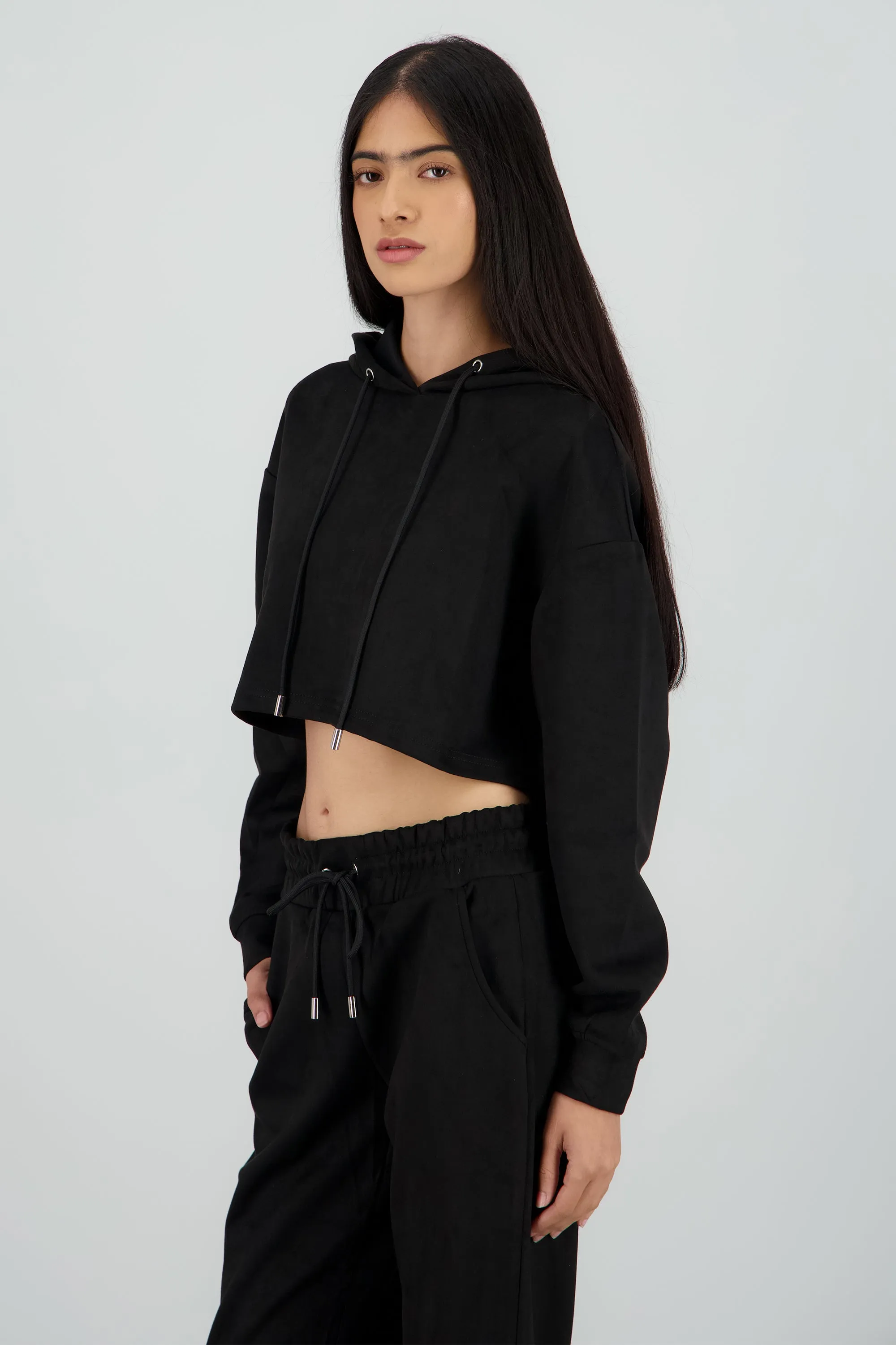Sudadera crop detalle textura sold by Shasa product image thumbnail 3