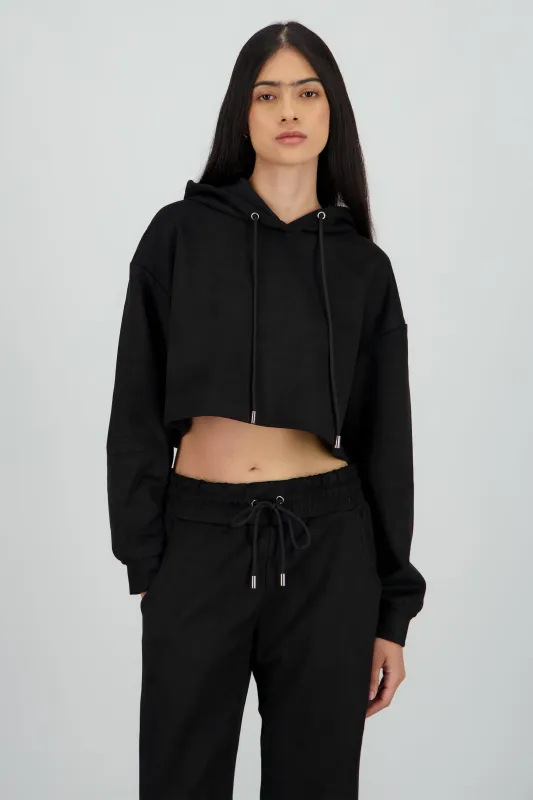 Sudadera crop detalle textura sold by Shasa