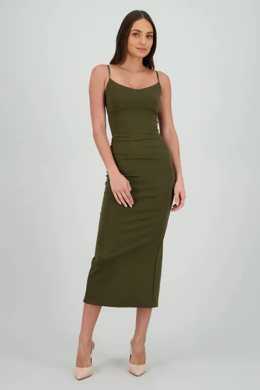 Maxi vestido bodycon liso sold by Shasa