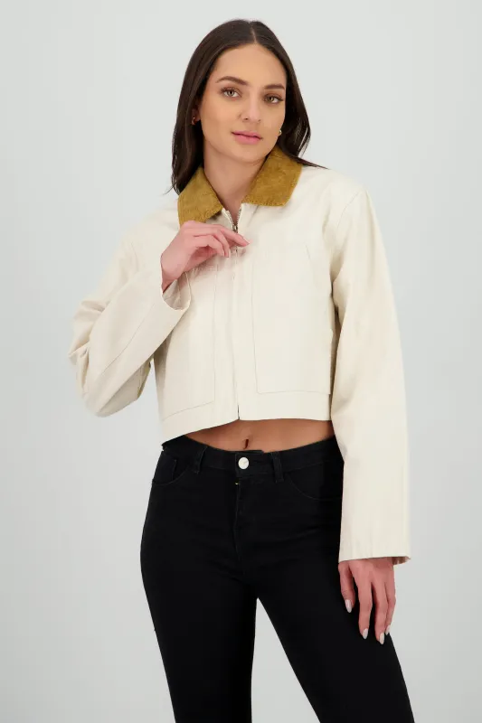 Chamarra corp cuello pana sold by Shasa