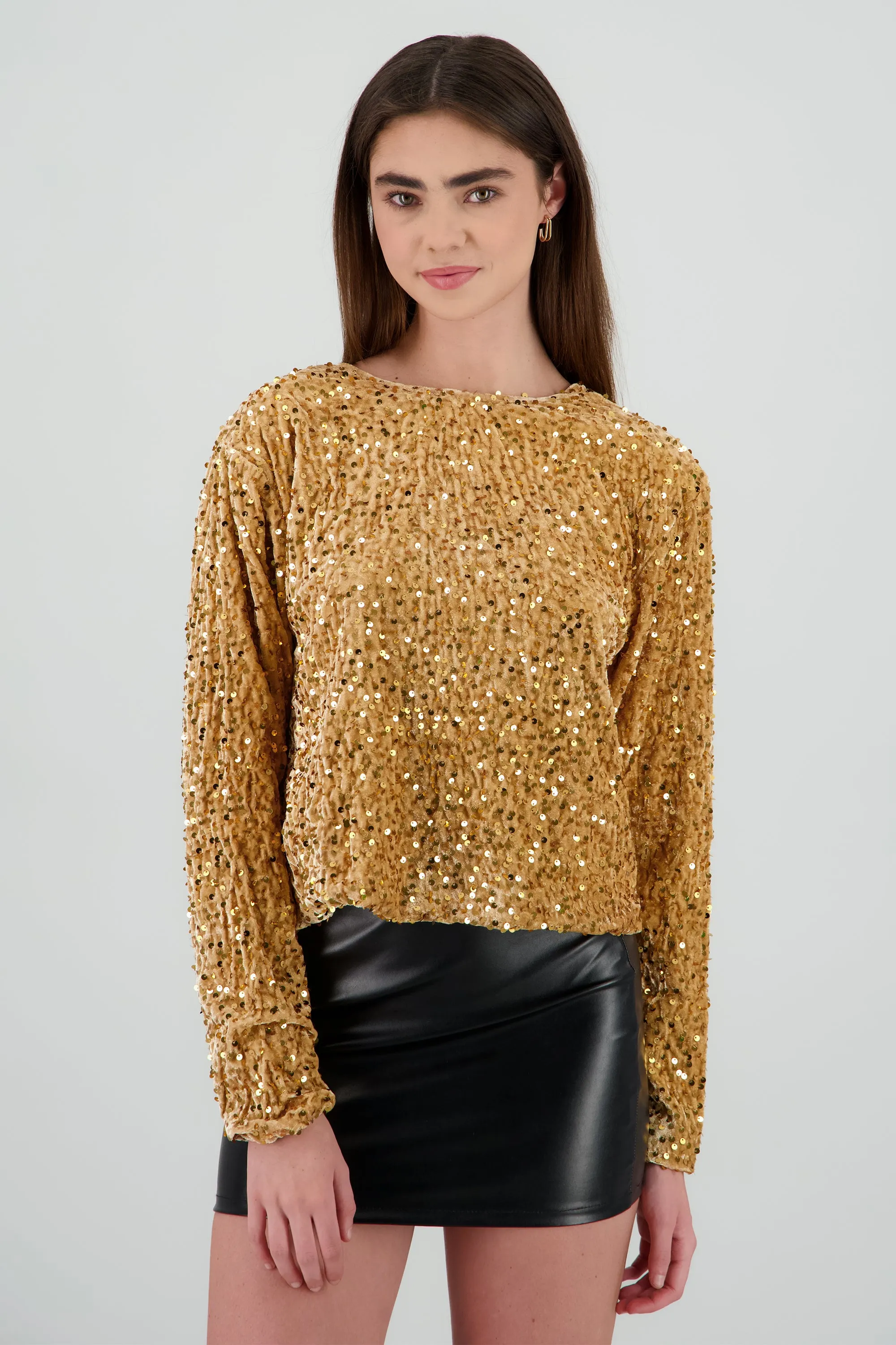 Blusa lentejuelas detalle escote espalda con moño sold by Shasa product image thumbnail 2